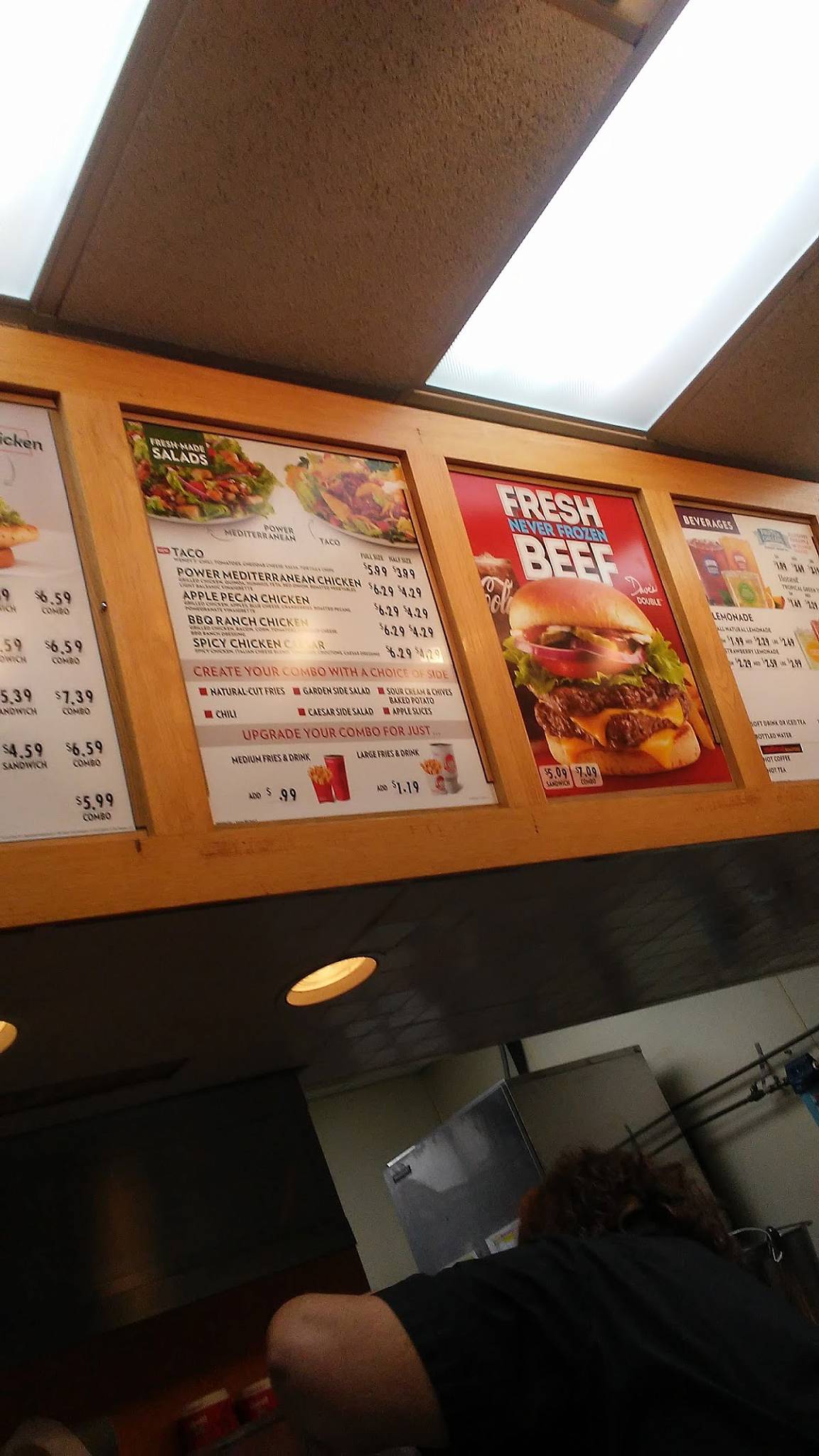 Wendy's меню