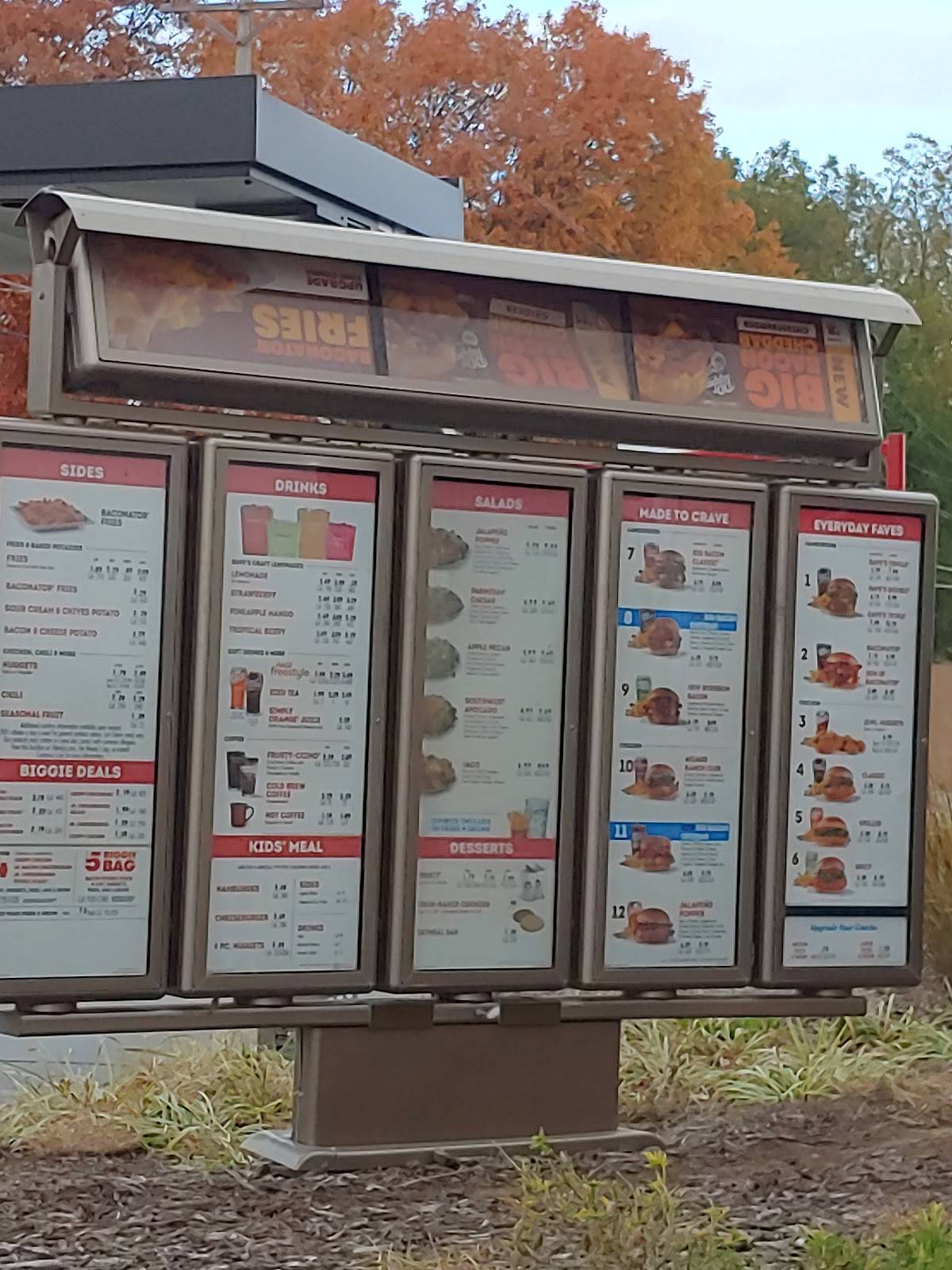 Wendy's меню