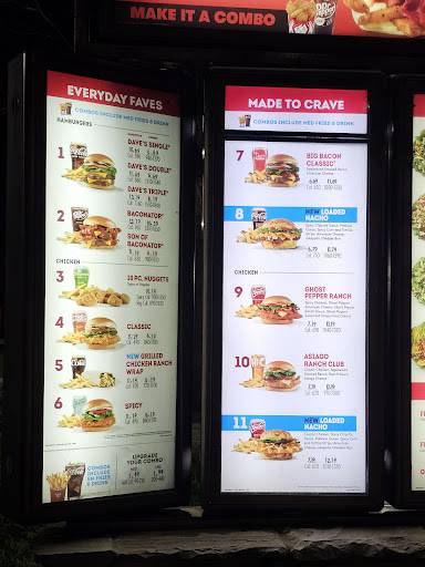 Wendy's меню
