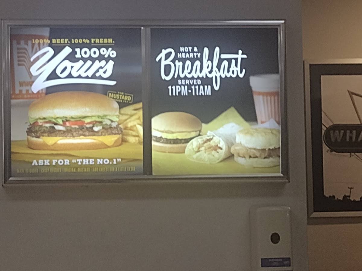 Whataburger меню