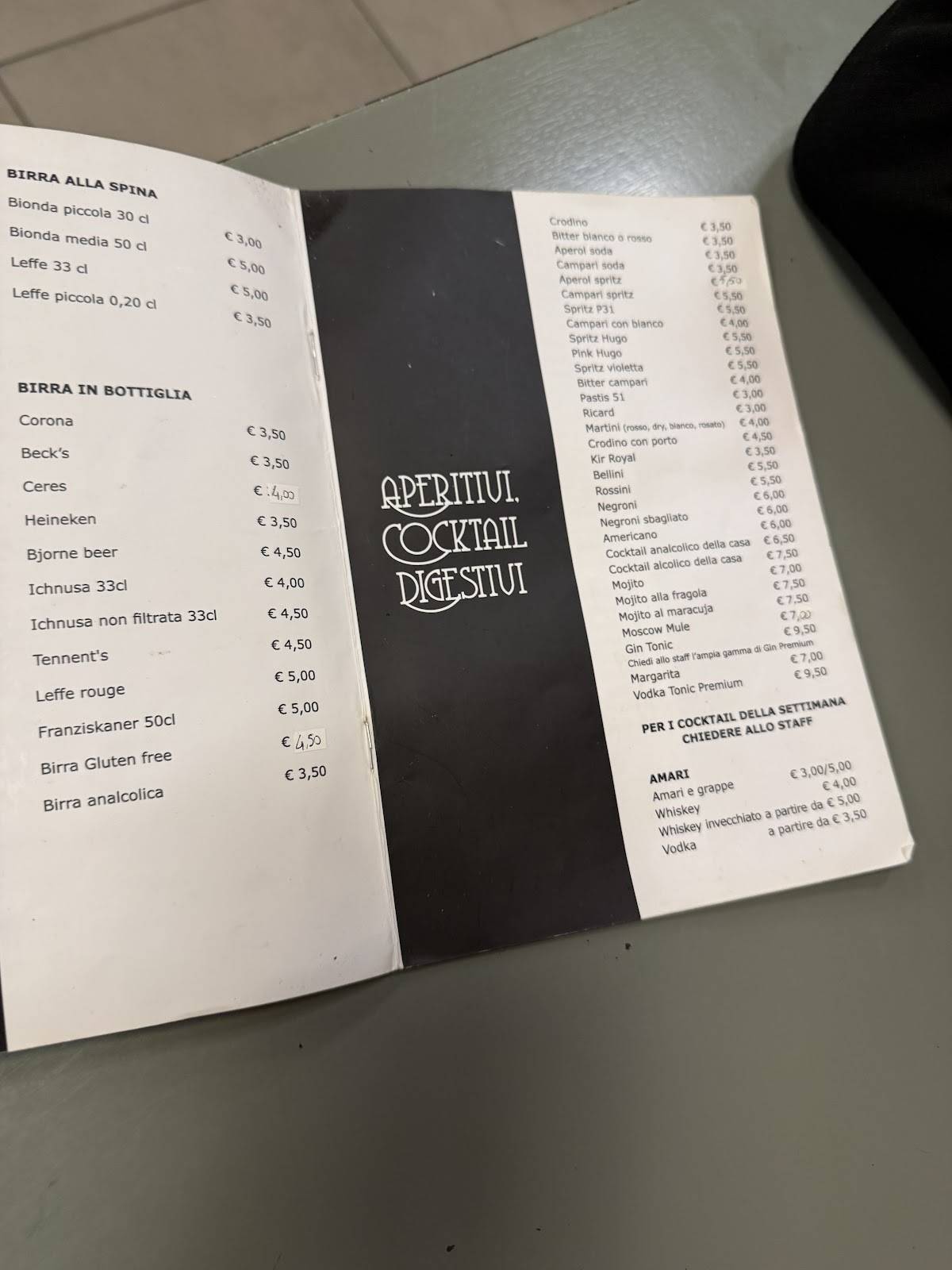 Why Not Bar меню