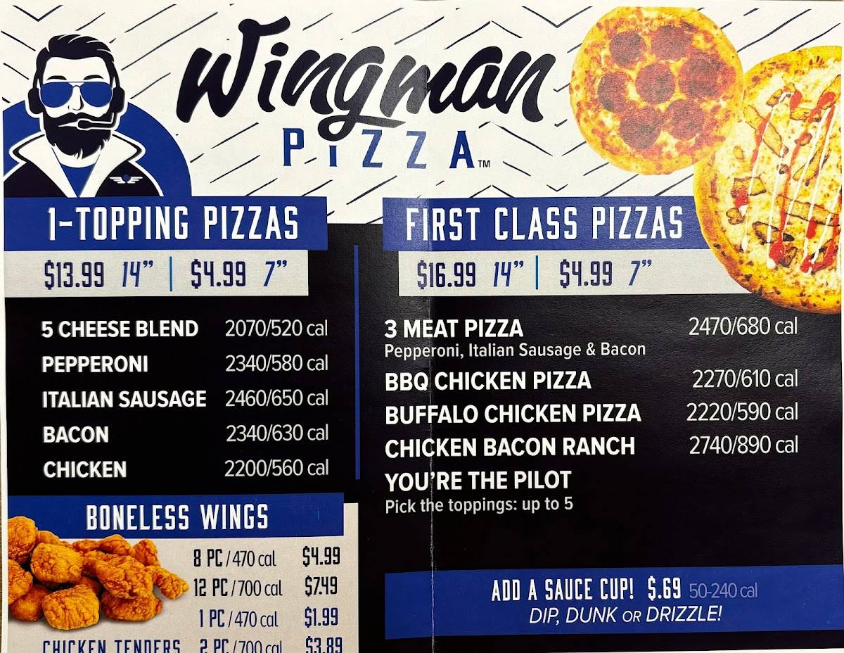 Wingman Pizza меню