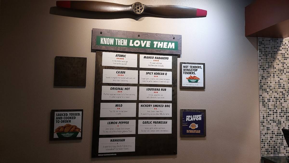 Wingstop меню