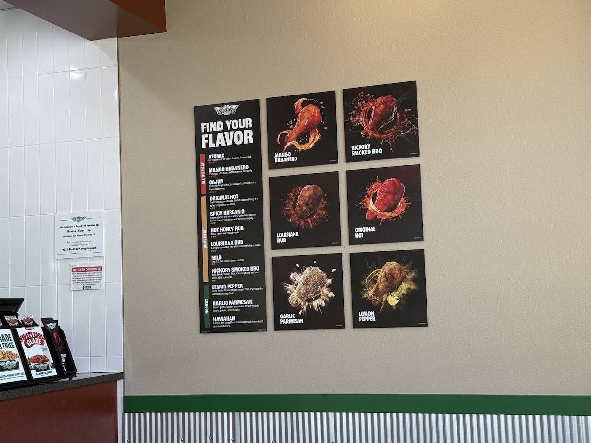Wingstop меню