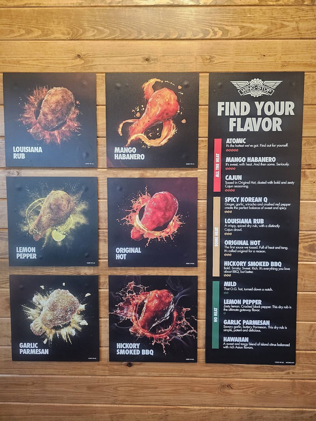 Wingstop меню