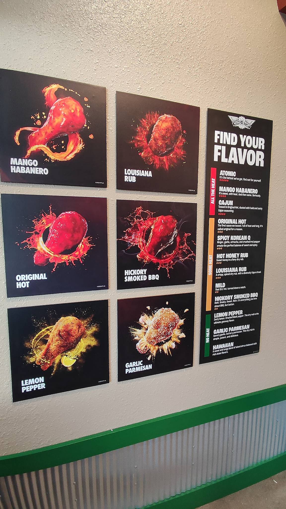 Wingstop меню