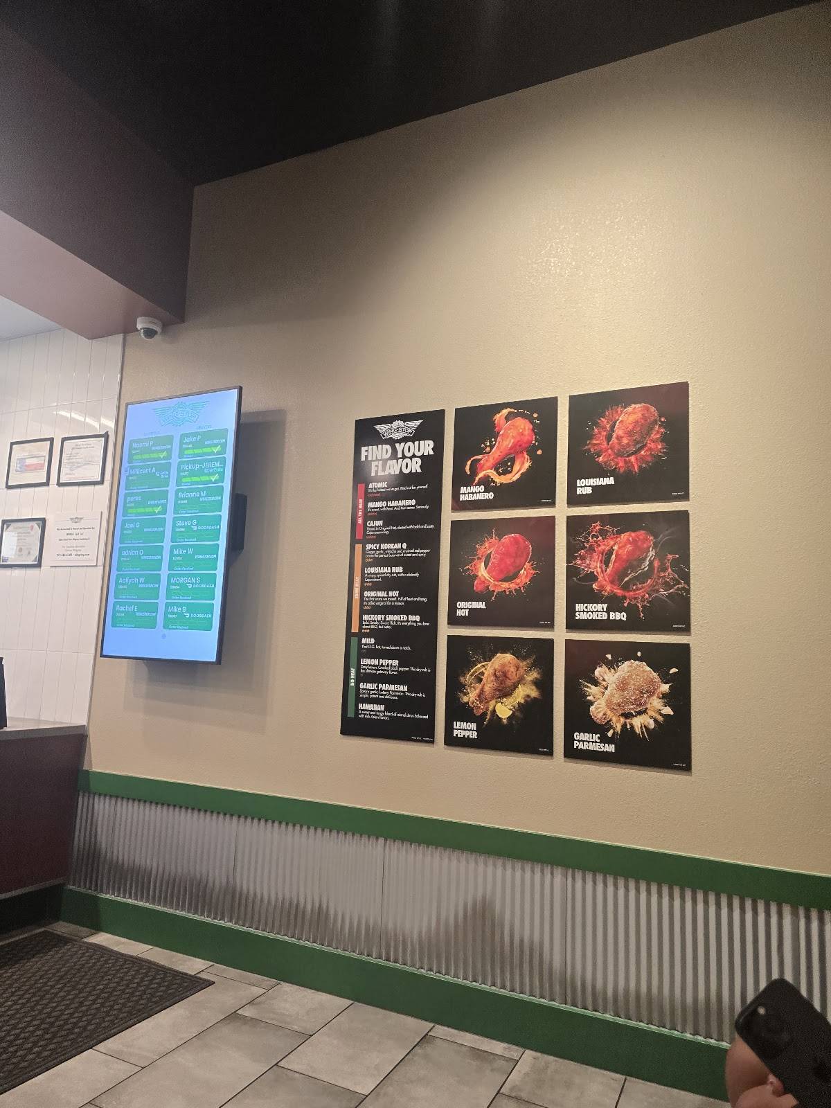 Wingstop меню