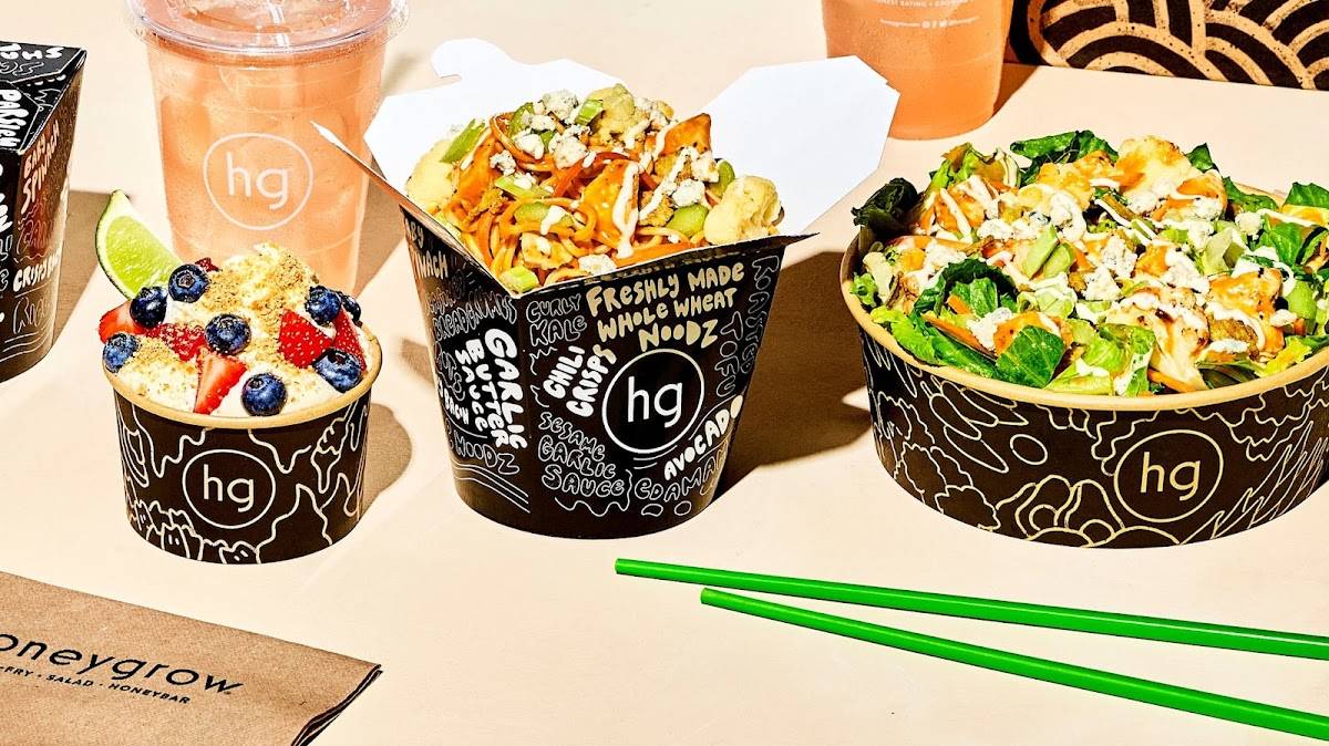 honeygrow меню