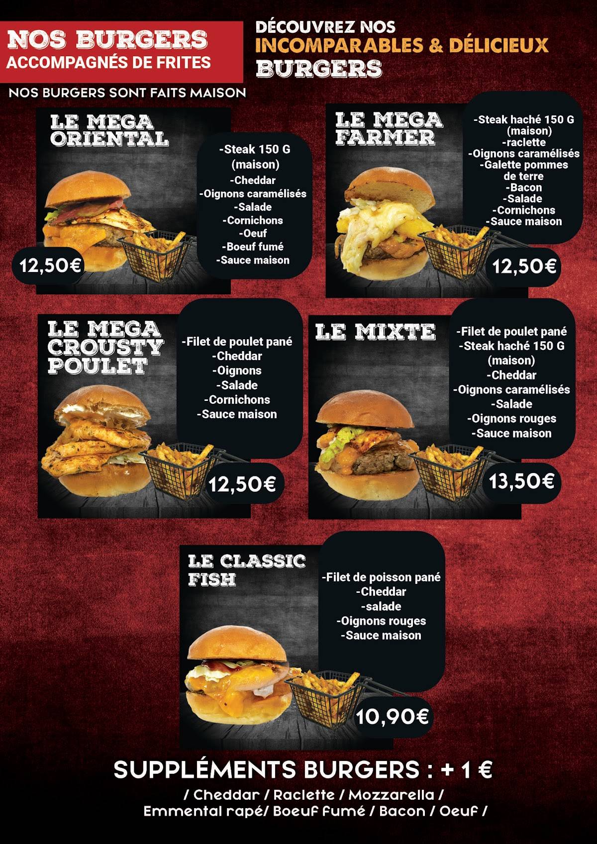 les 1001 nuits меню