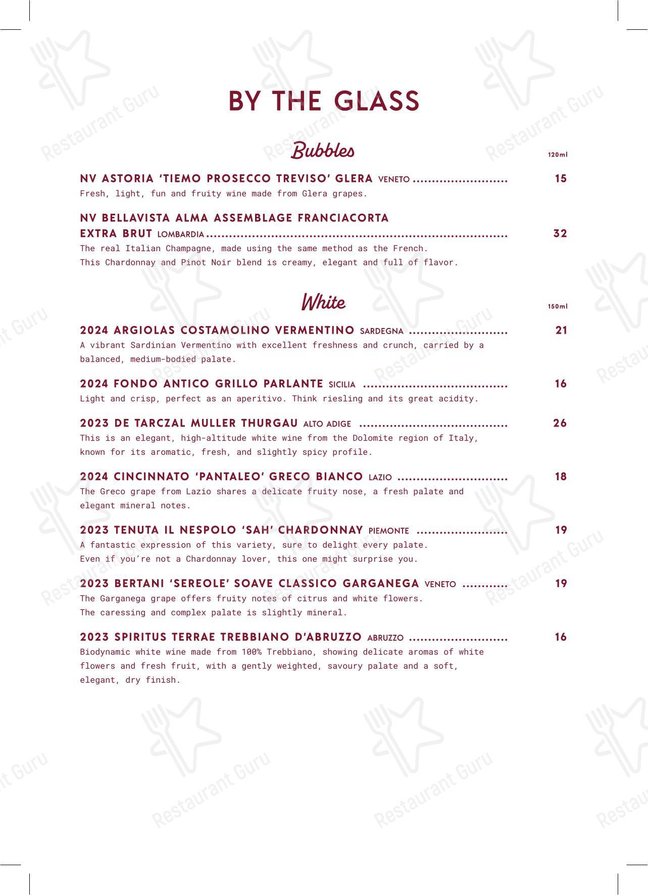 Bar Infinita в Гордоне - Boronia Catering Menu Pack