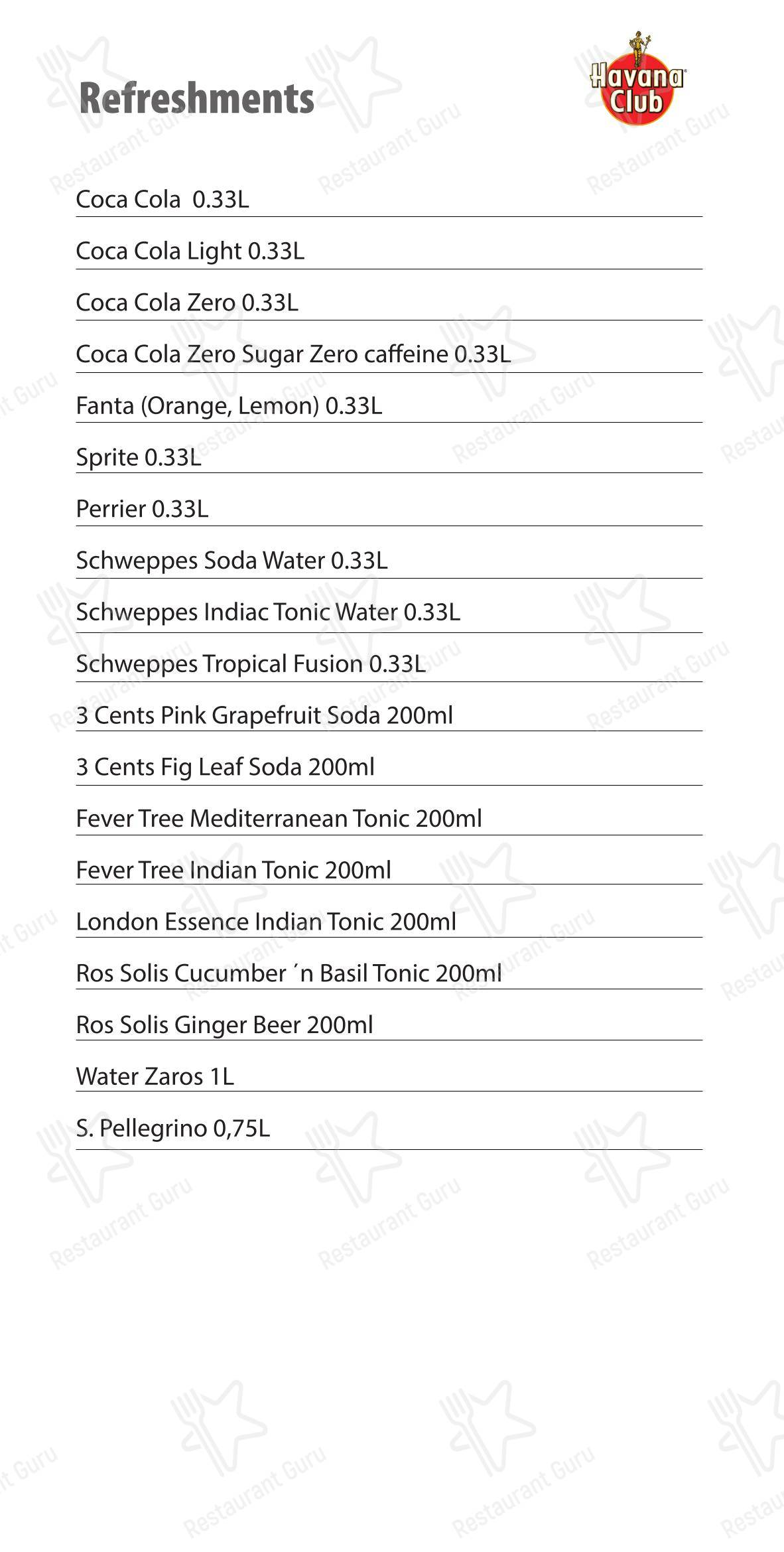 At Home Catering Menu ресторана Beachcomber Bar Restaurant Stalis в Сталиде