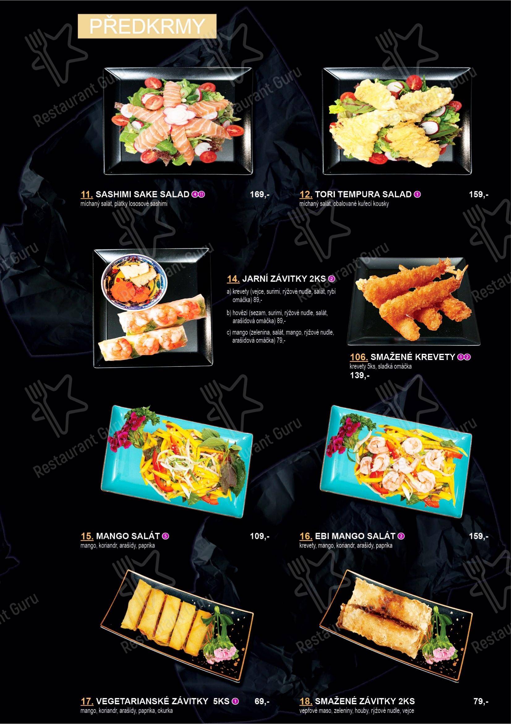 Link Kitchen в Праге - Меню
