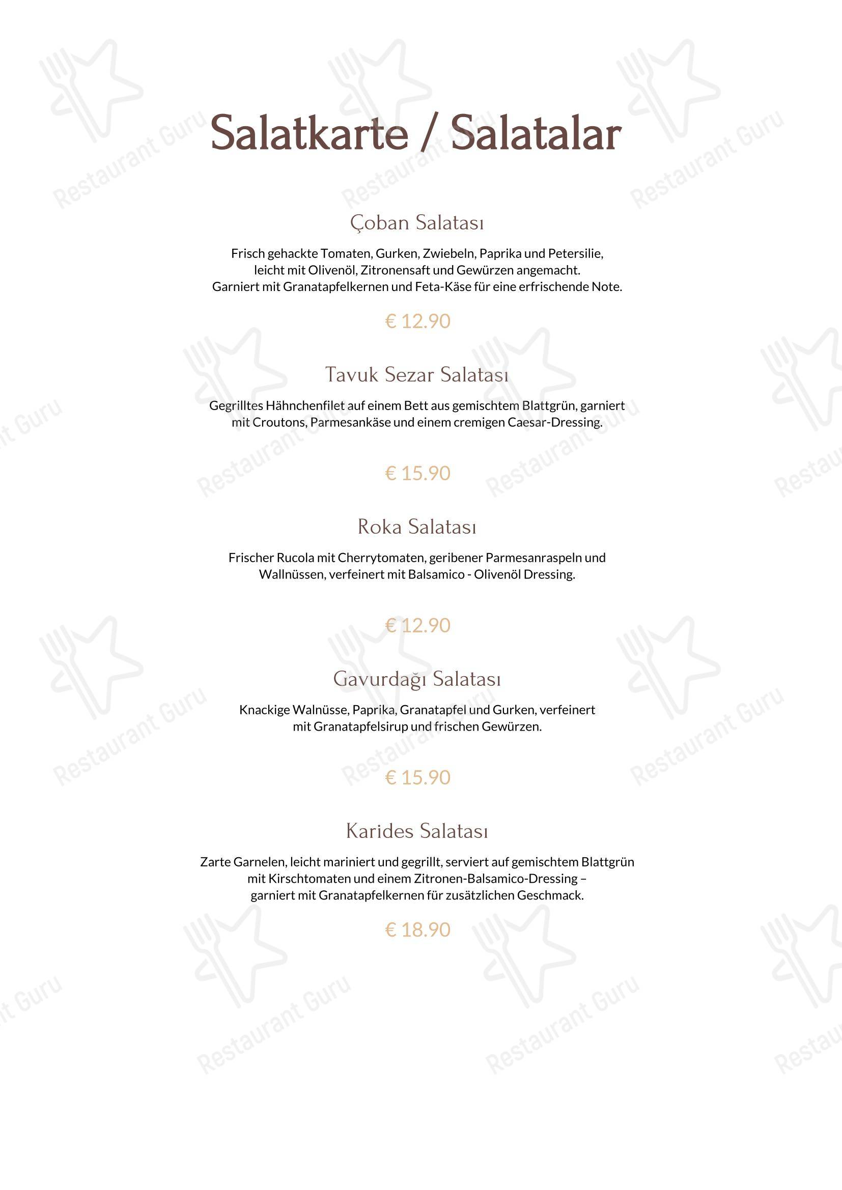 ÂMÂDE Restaurant в Кёльне - Меню
