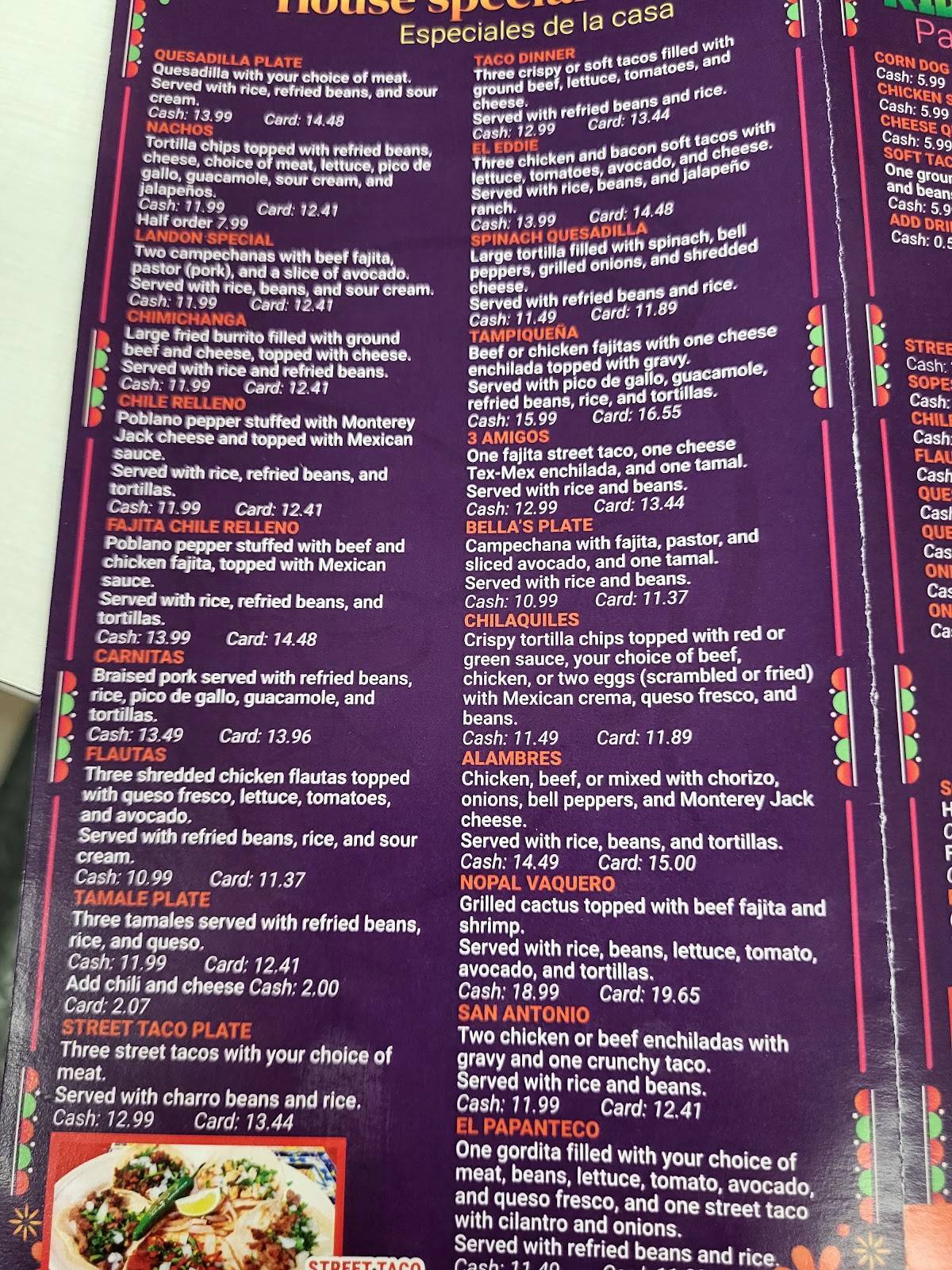 Abuela's Mexican Restaurant меню