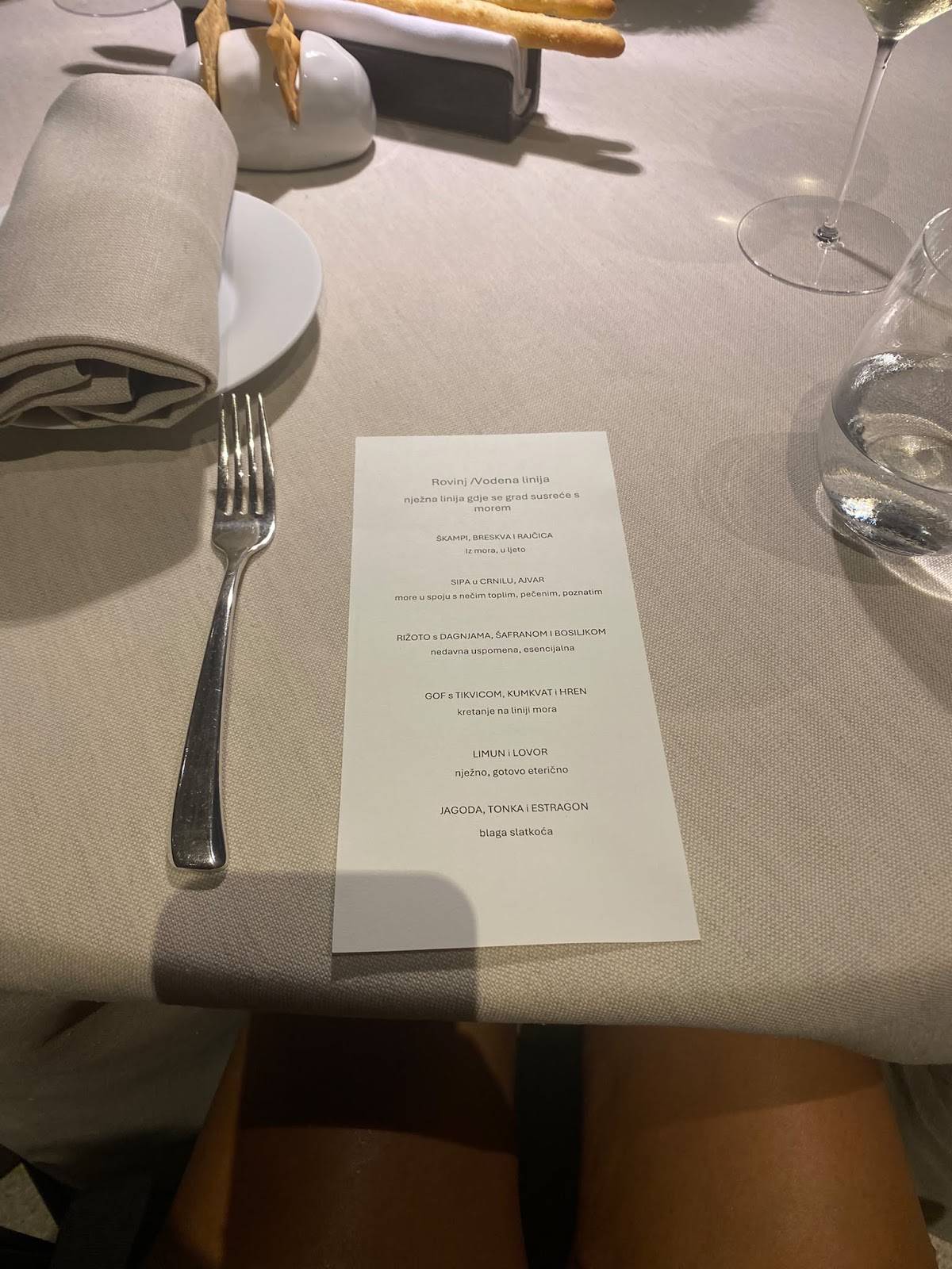 Agli Amici Rovinj меню