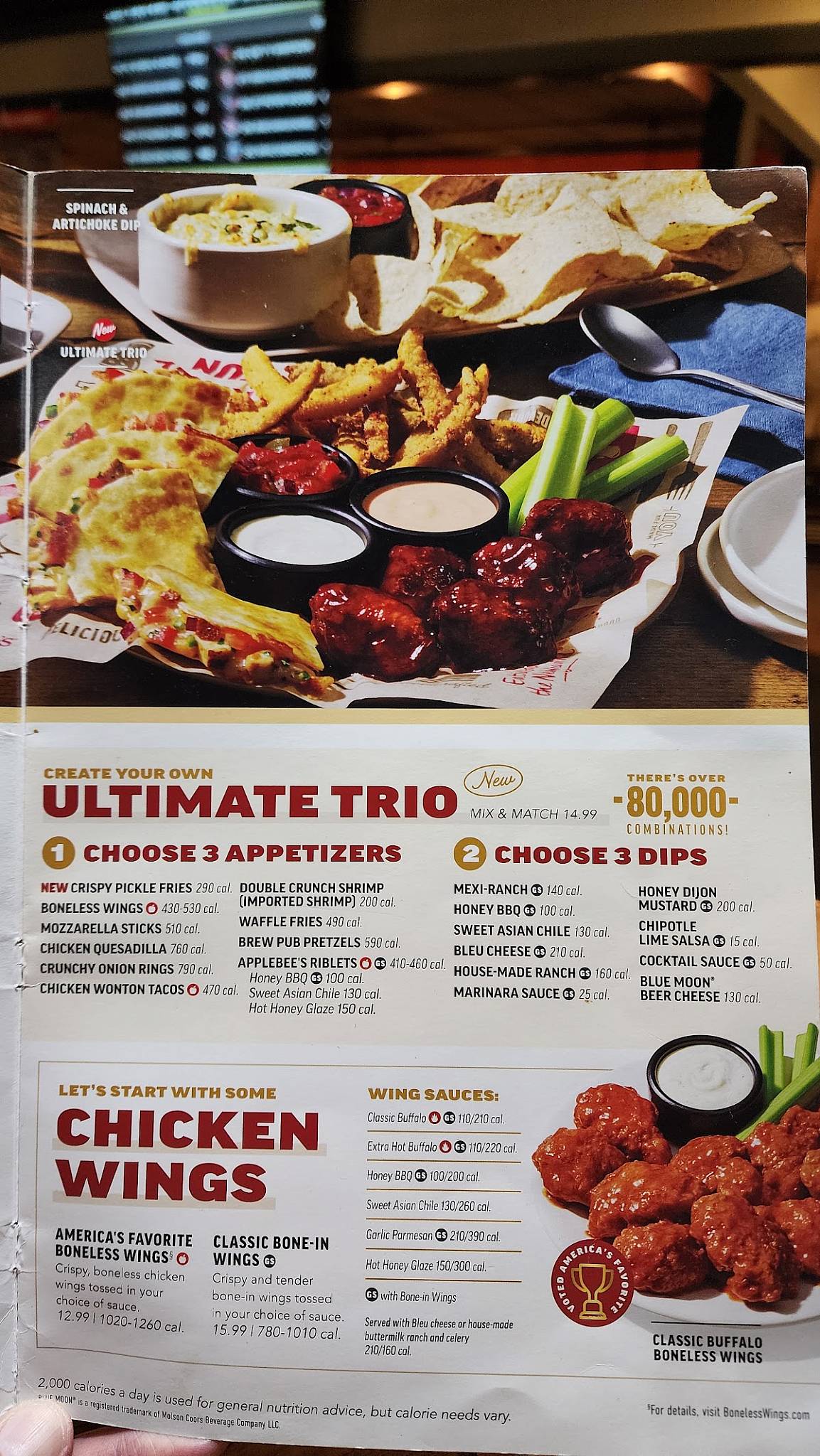 Applebee's Grill + Bar меню