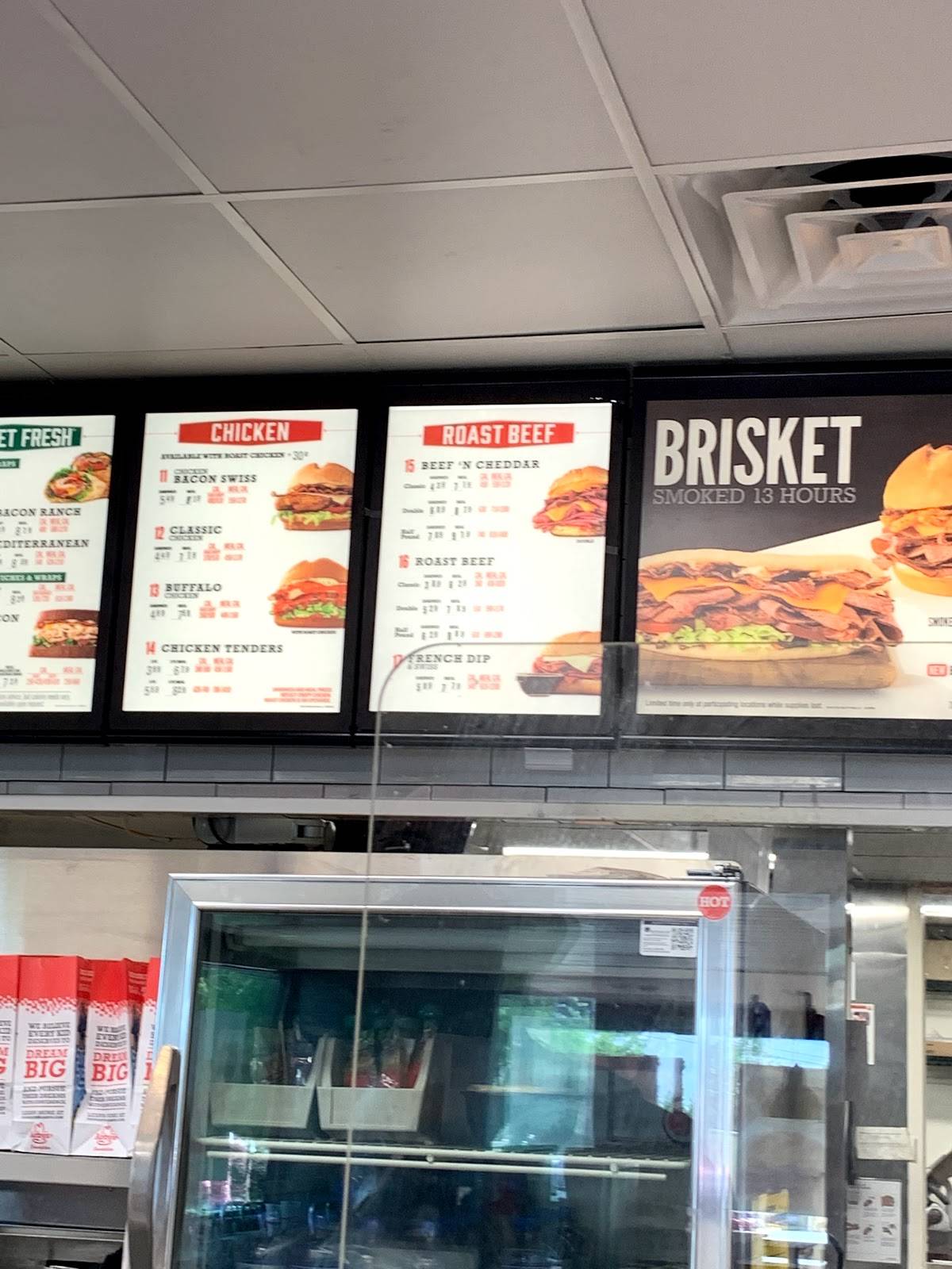 Arby's меню