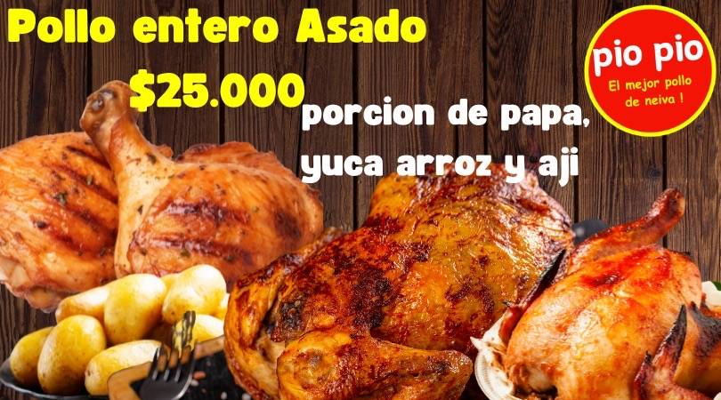 Asadero Pio Pio Ventilador меню
