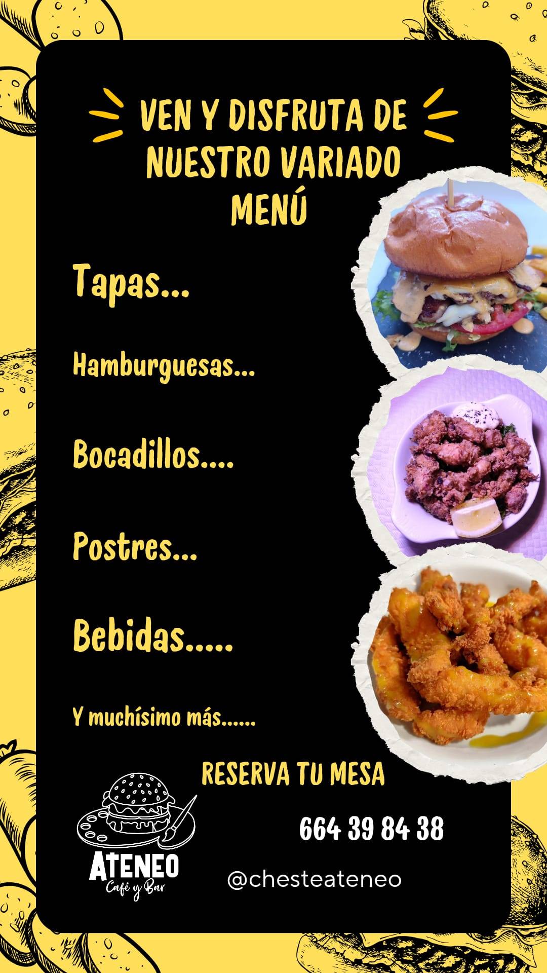 Ateneo café&bar меню