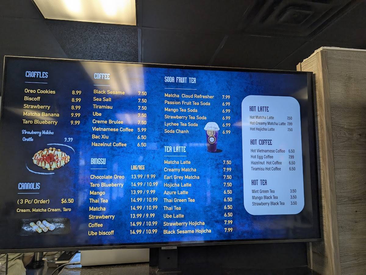 Azure Cafe меню