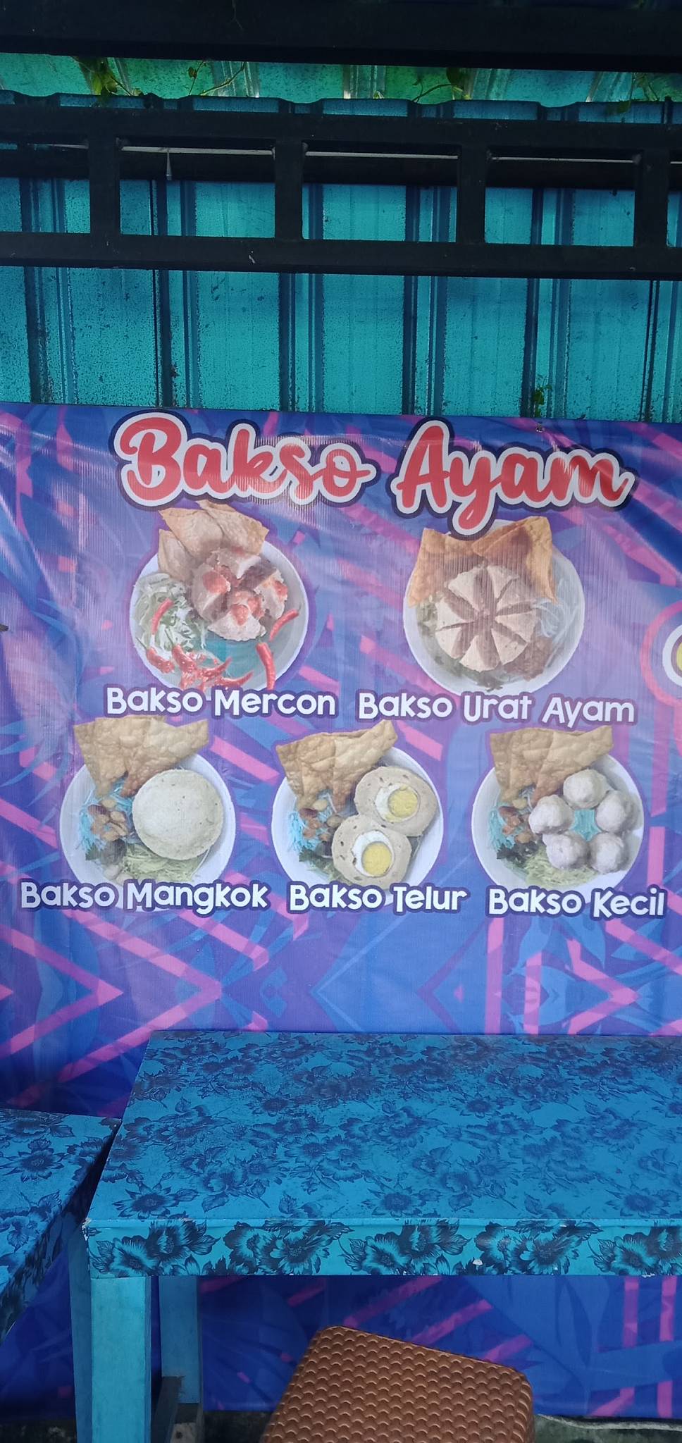 Bakso Pak Roni меню