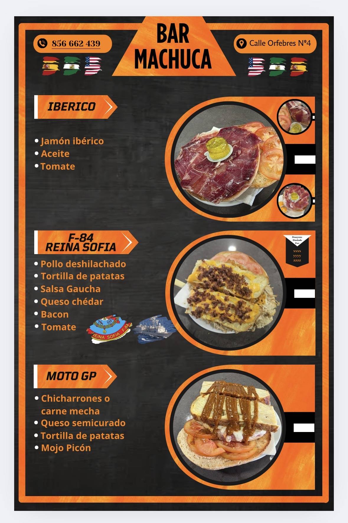 Bar Antoñito Machuca меню
