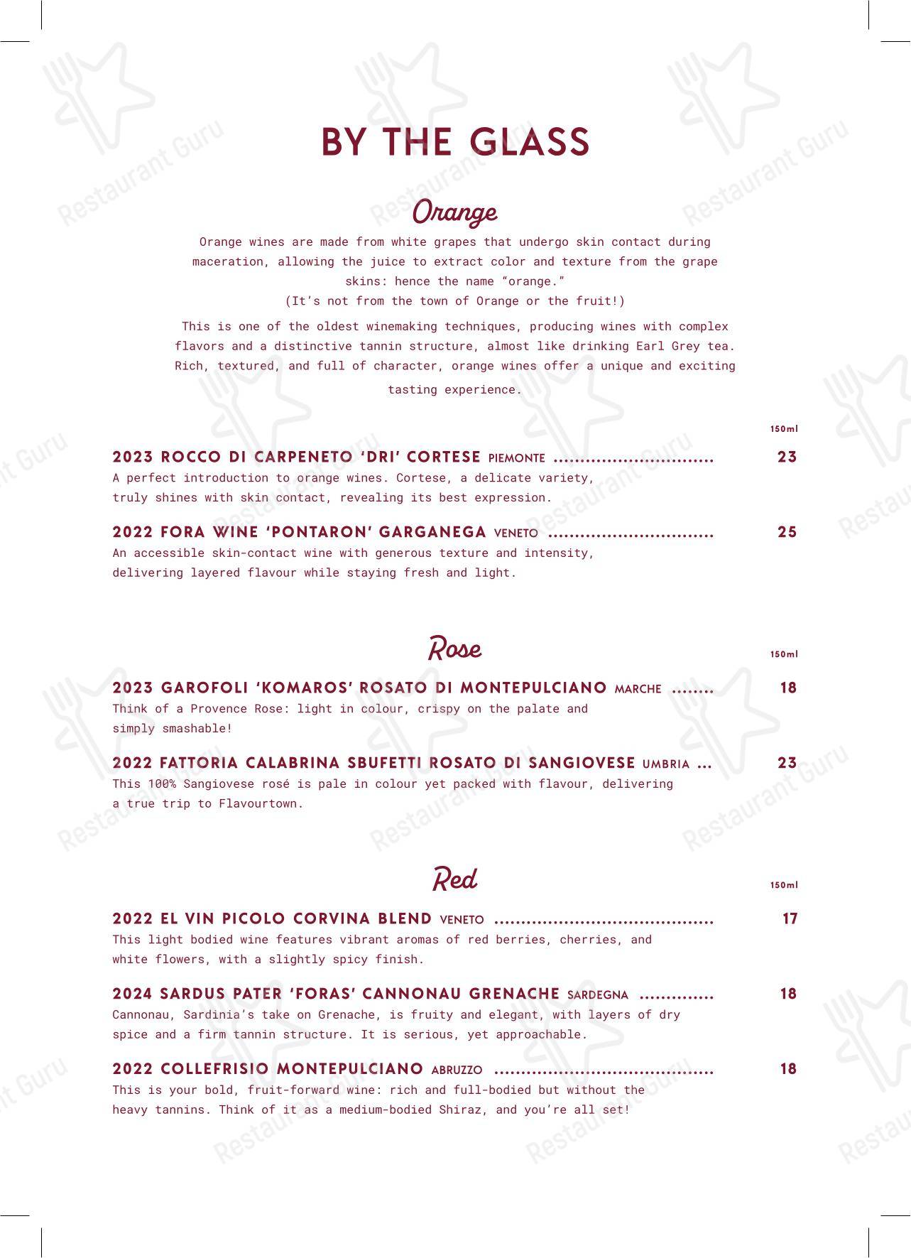Меню ресторана Bar Infinita - Boronia Catering Menu Pack