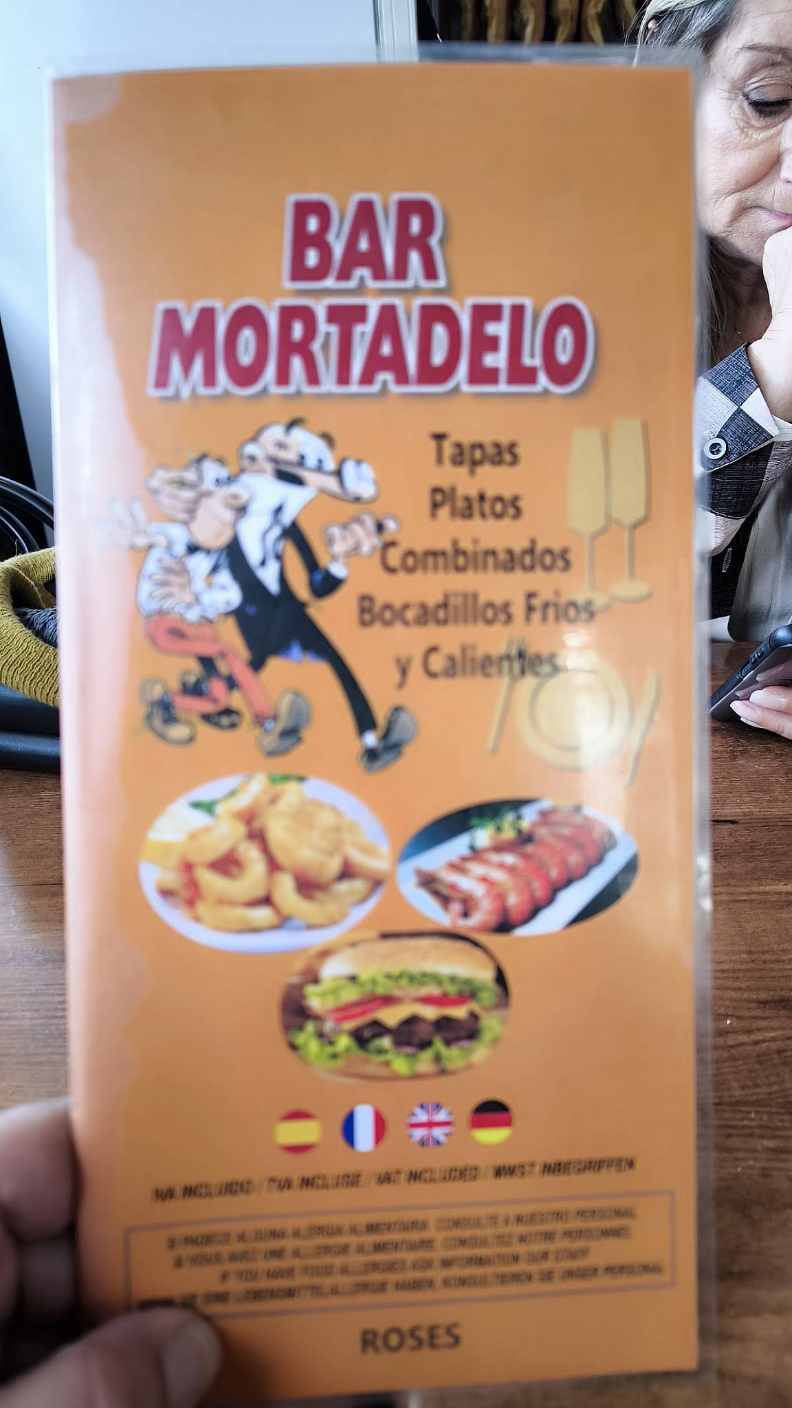 Bar Mortadelo меню