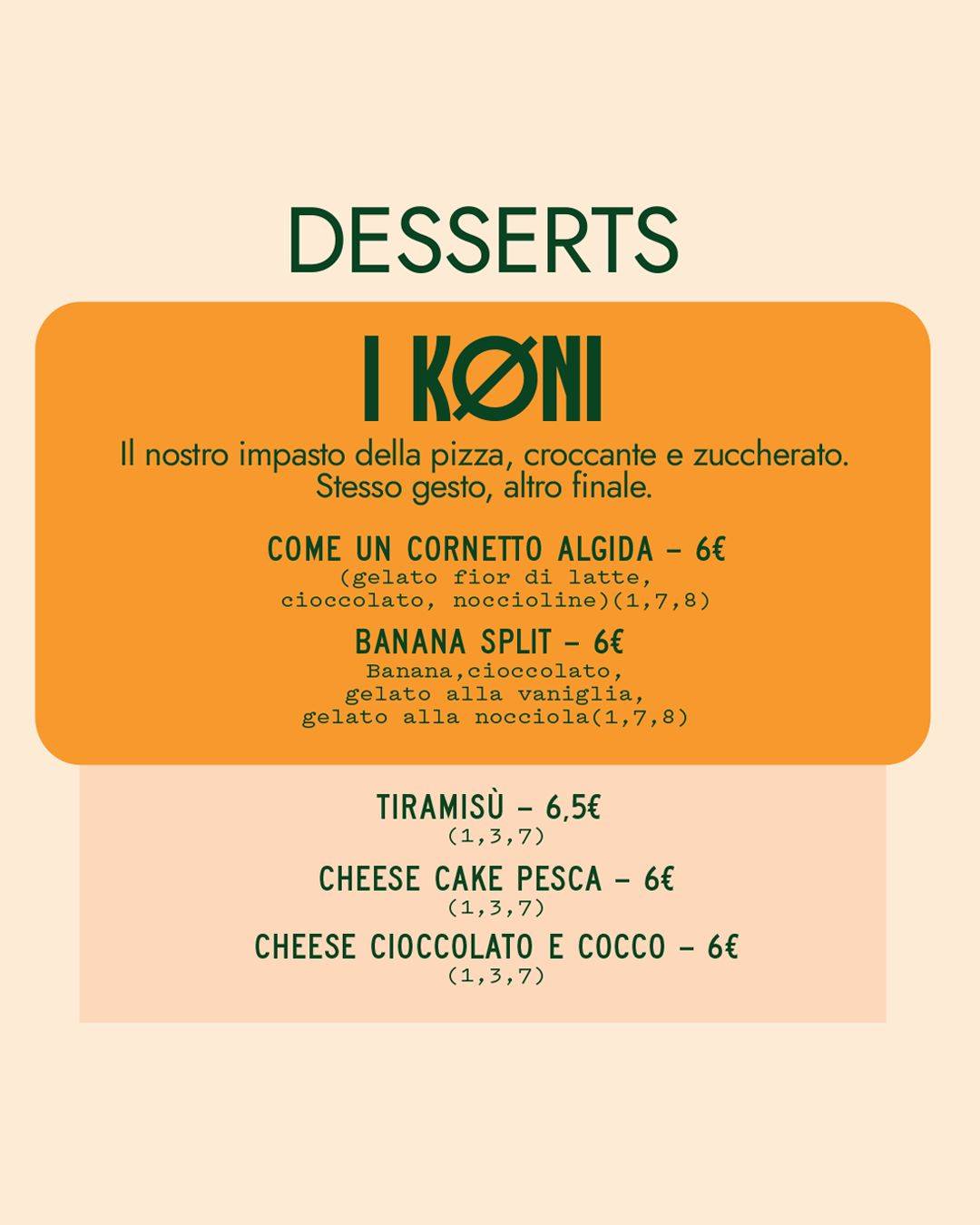 Bassa Pizzeria меню