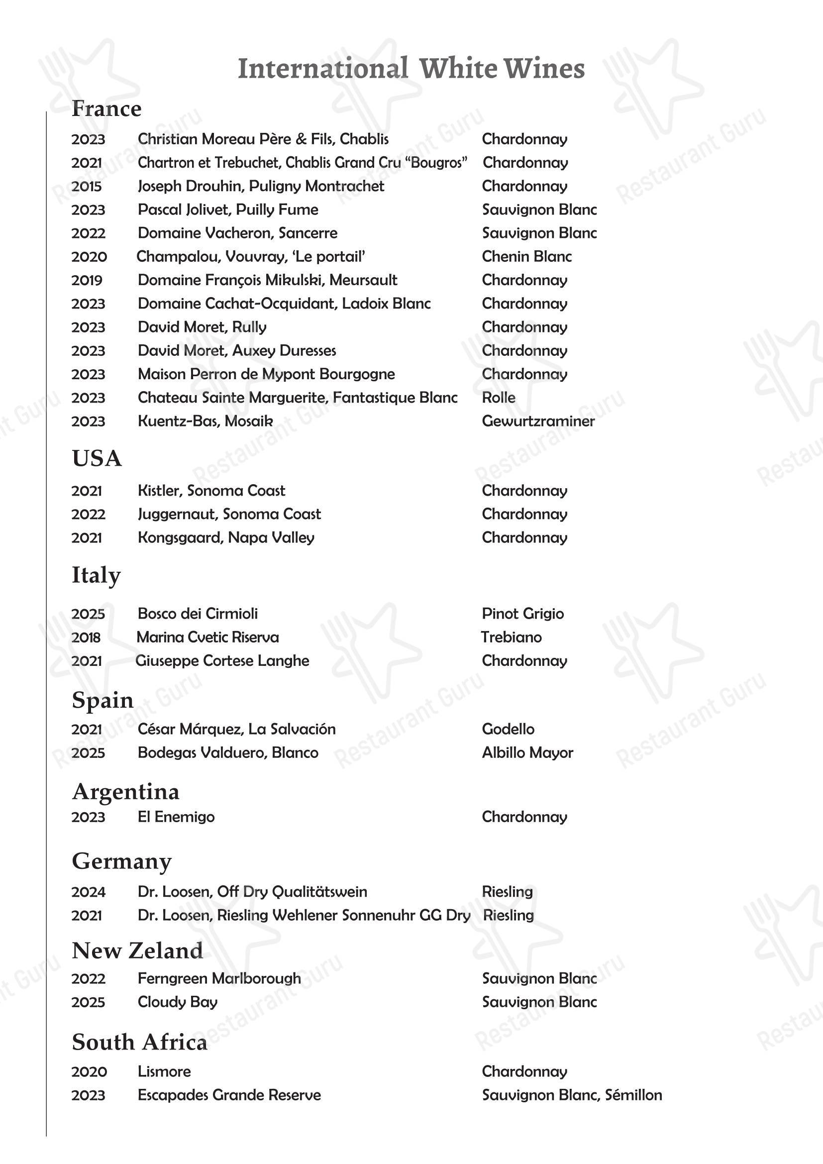 Меню ресторана Beachcomber Bar Restaurant Stalis - Takeaway Menu