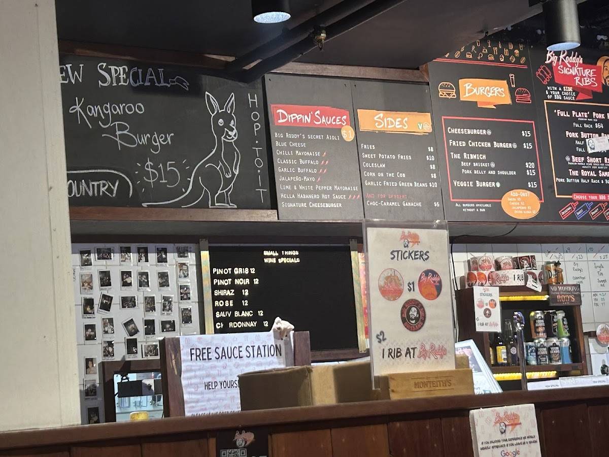 Big Roddy's Rippin' Rib Shack - South Brisbane меню