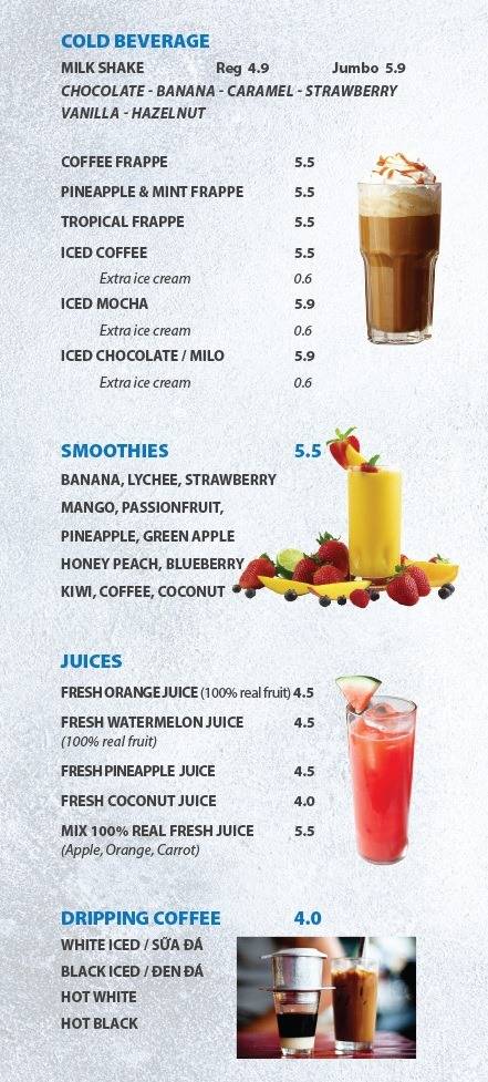 BluefireCafe меню