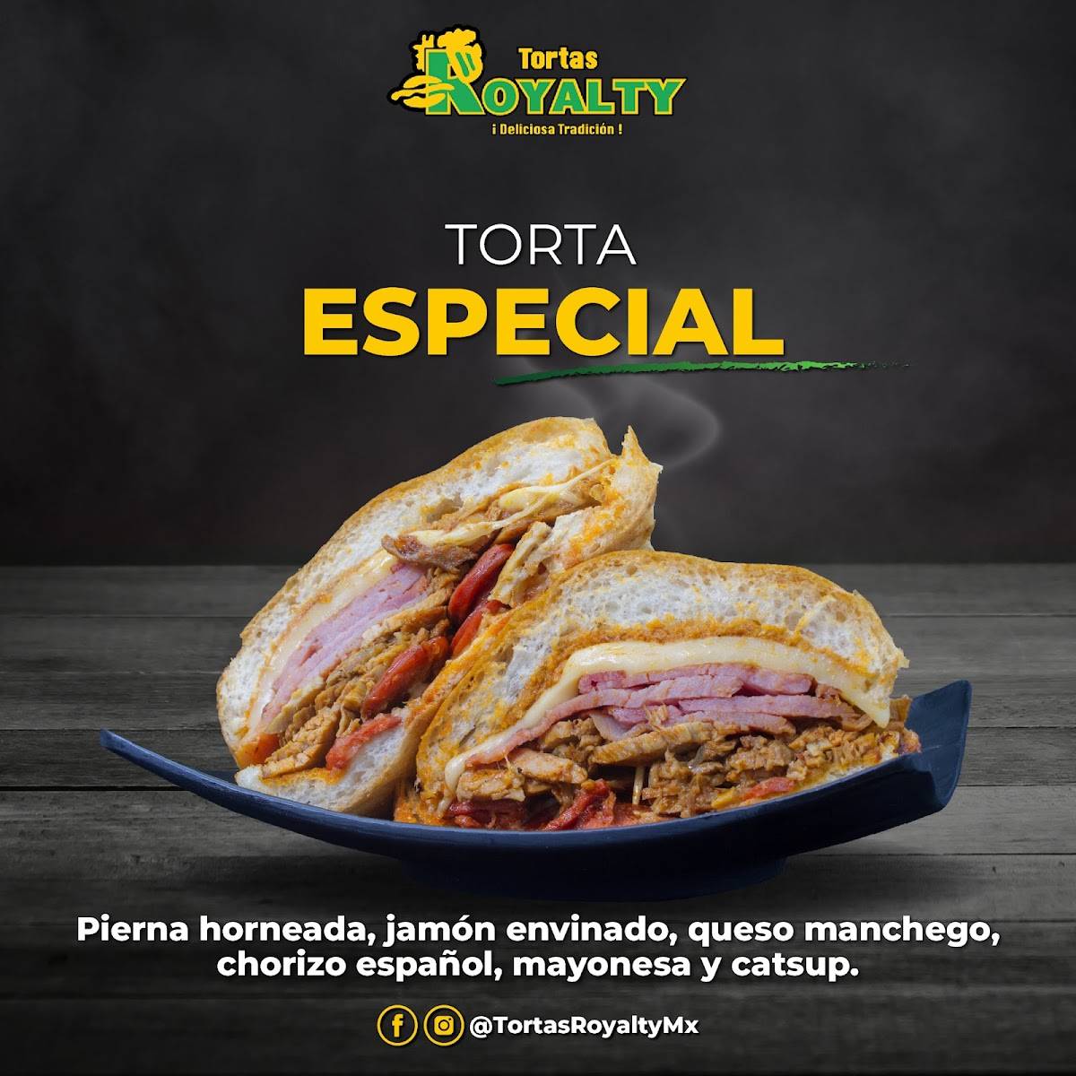 Tortas Royalty Suc. Plaza El Dorado меню
