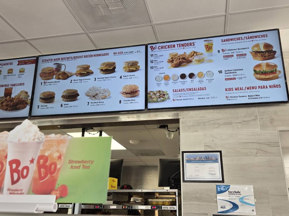 Bojangles меню