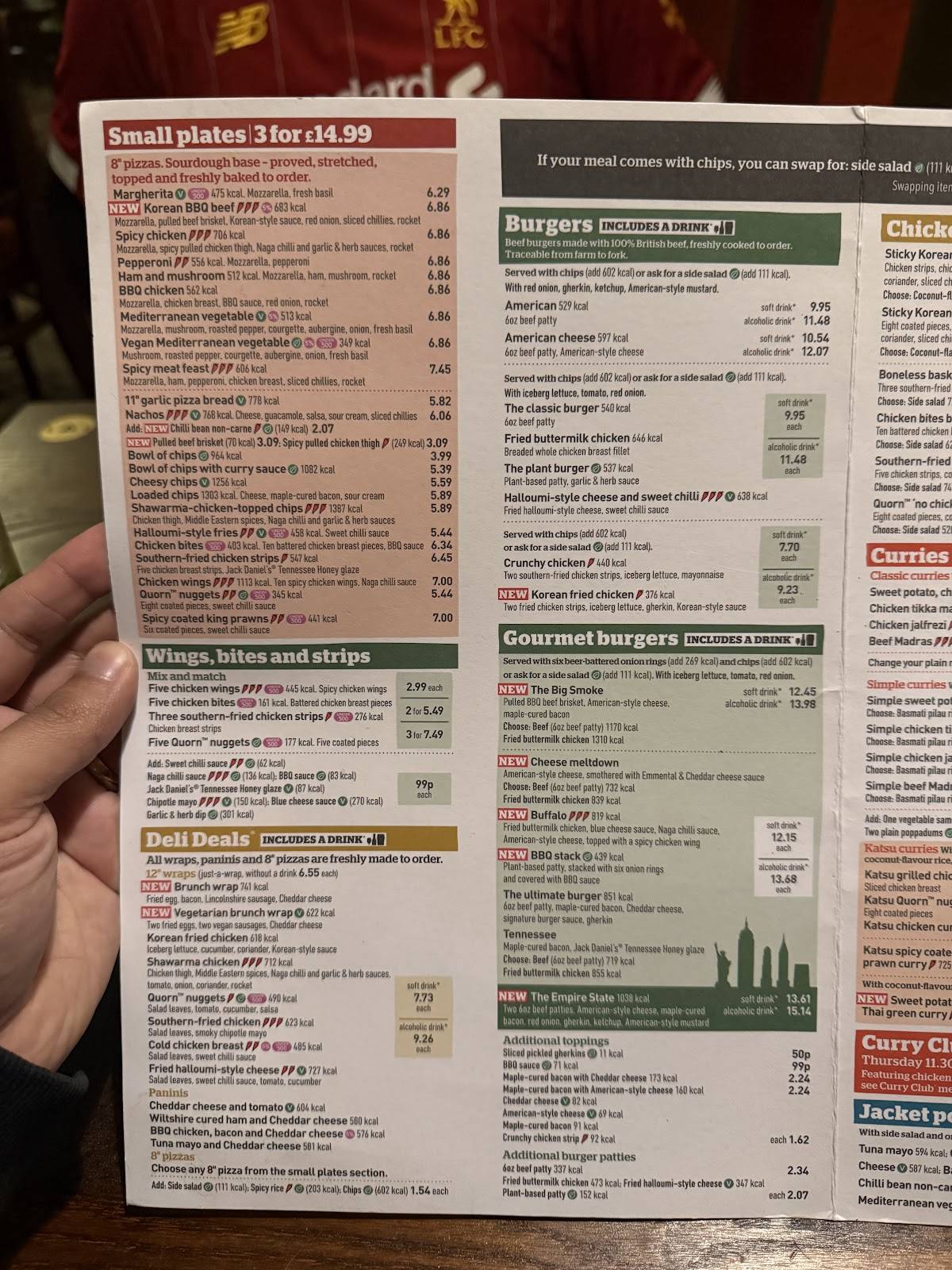 The Fall Well - JD Wetherspoon меню