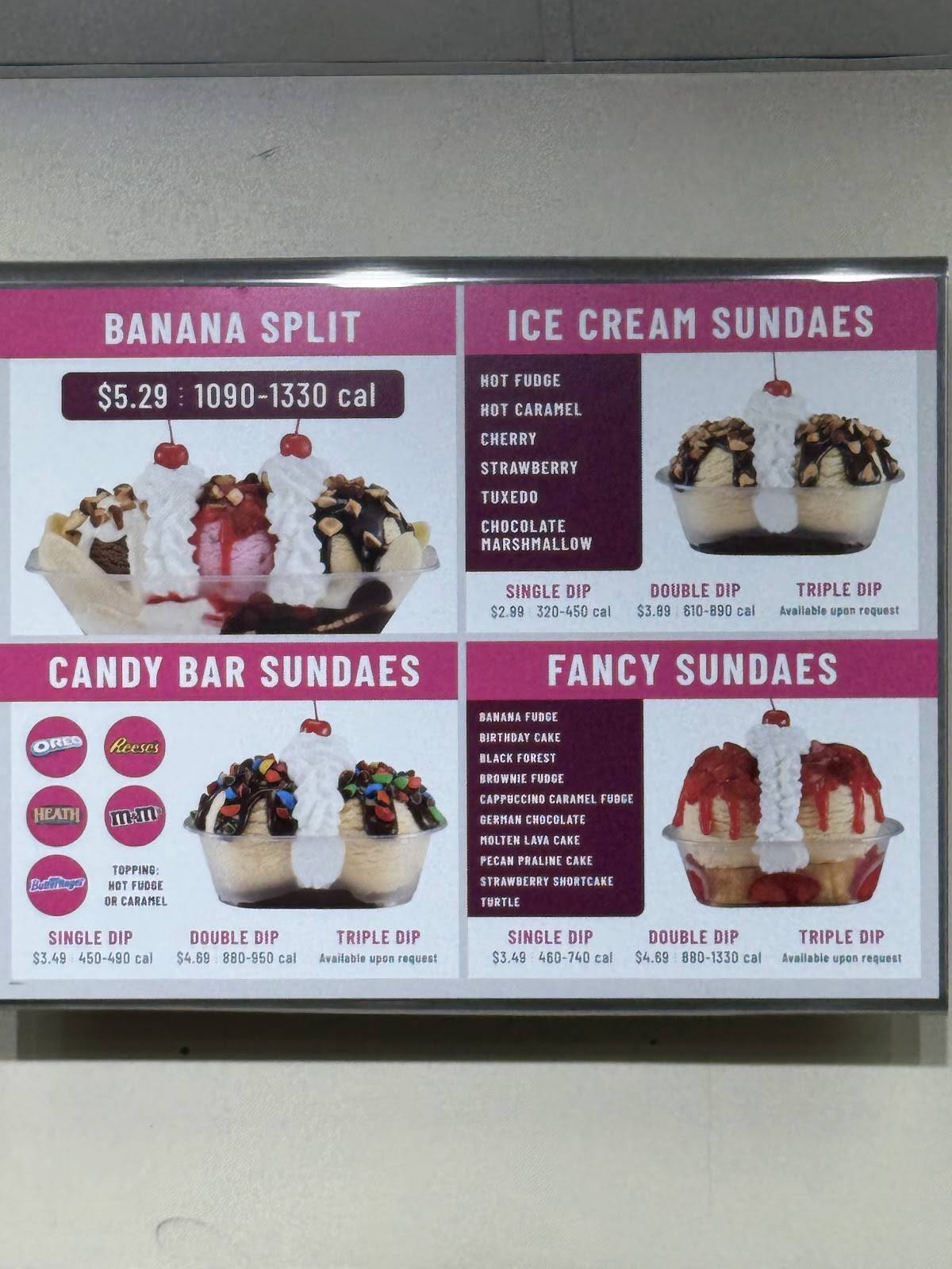 Braum's Ice Cream & Dairy Store меню
