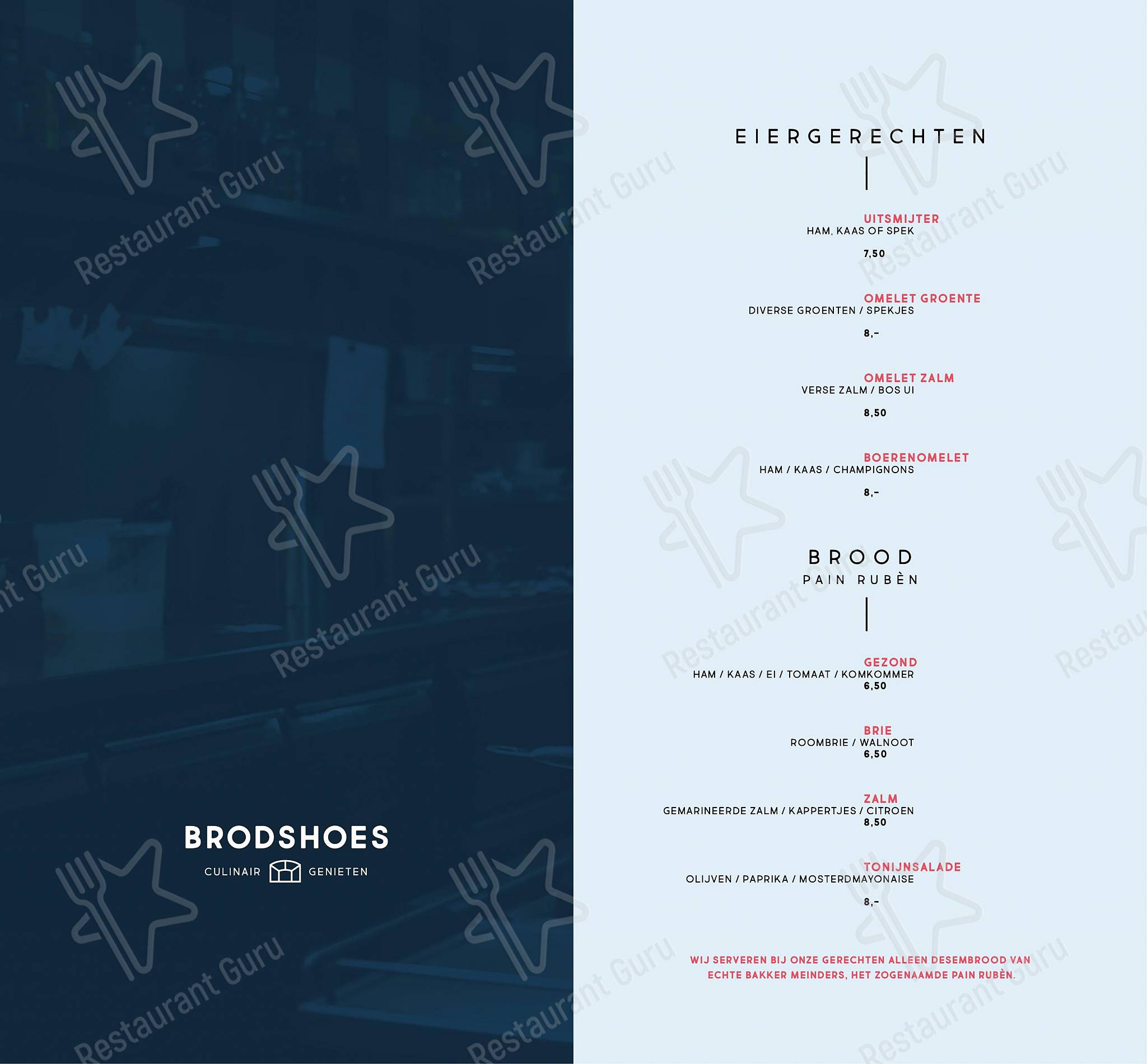 Restaurant Brodshoes в Rijssen - Меню напитков