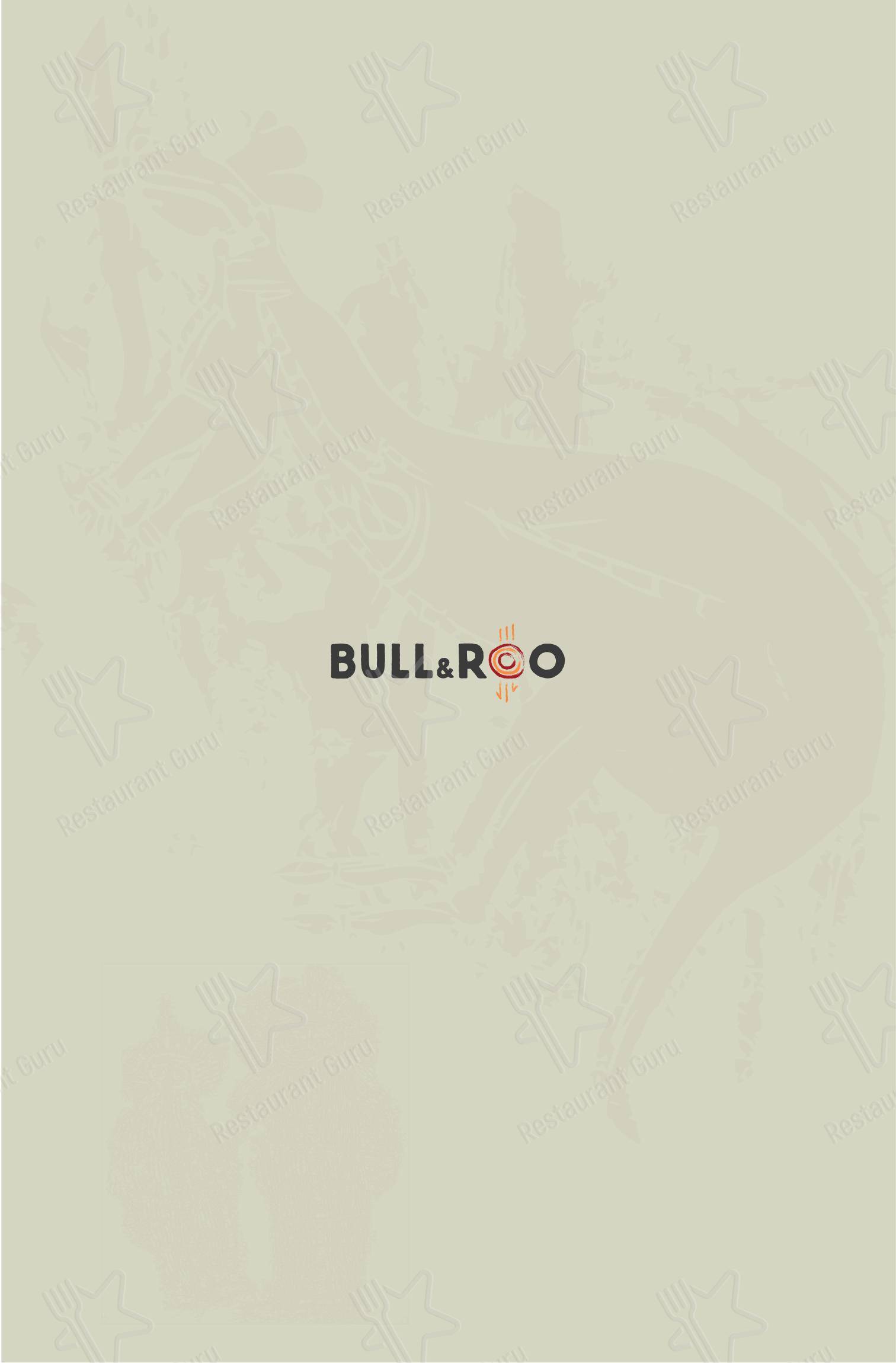 Меню ресторана Bull & Roo - Меню напитков