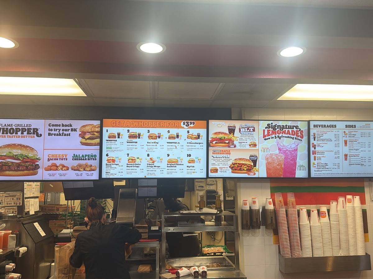 Burger King меню