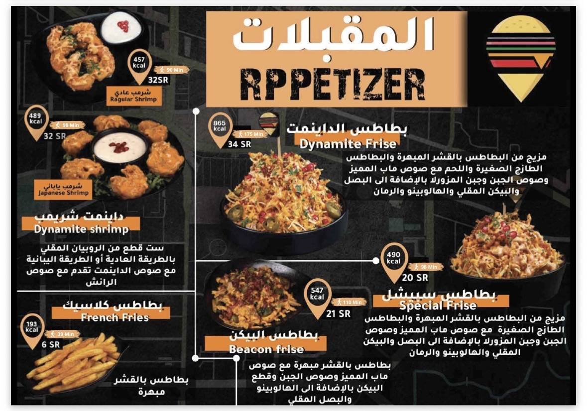 Burger map меню