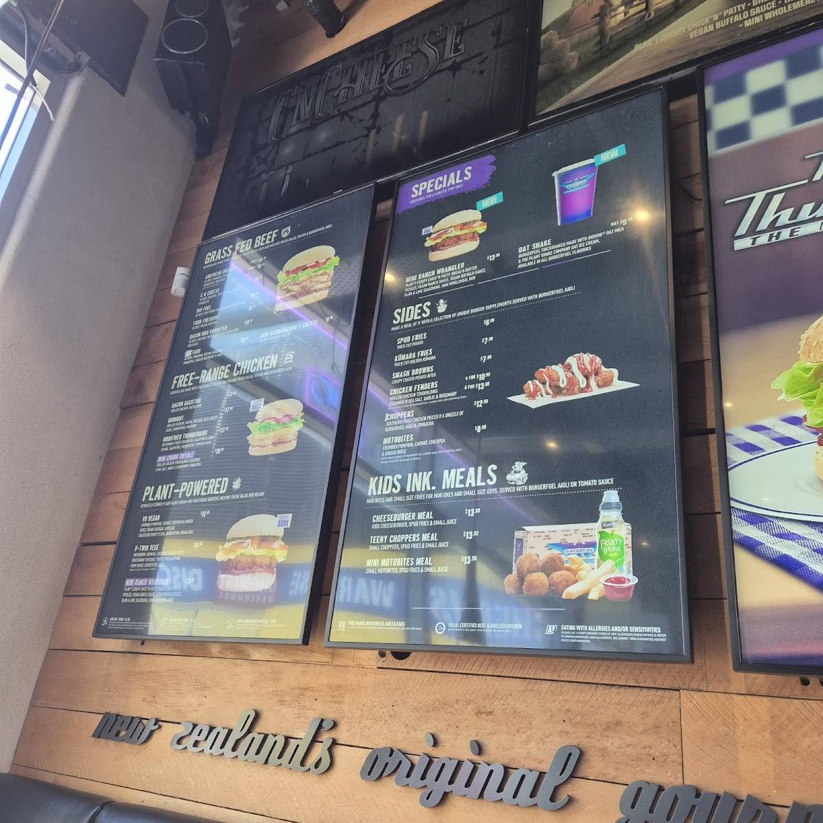 BurgerFuel Pakuranga меню