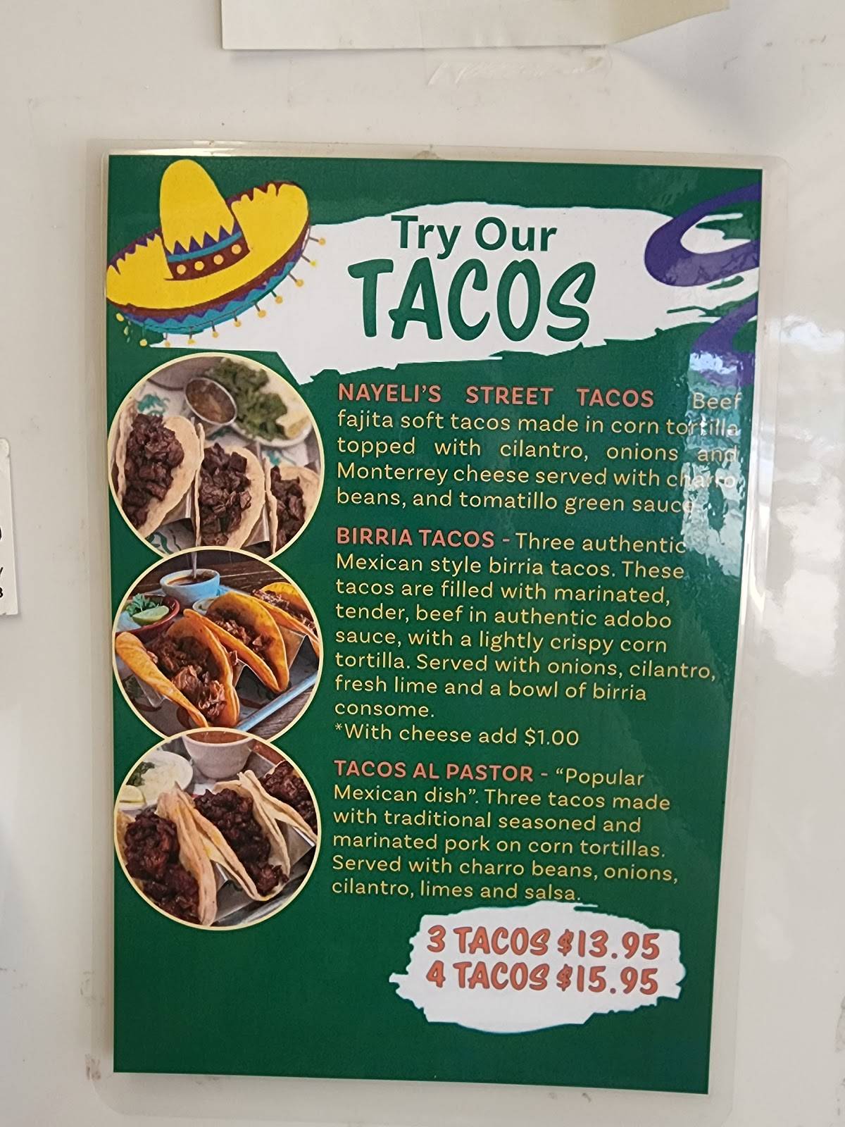 El Rancho Mexican Restaurant меню