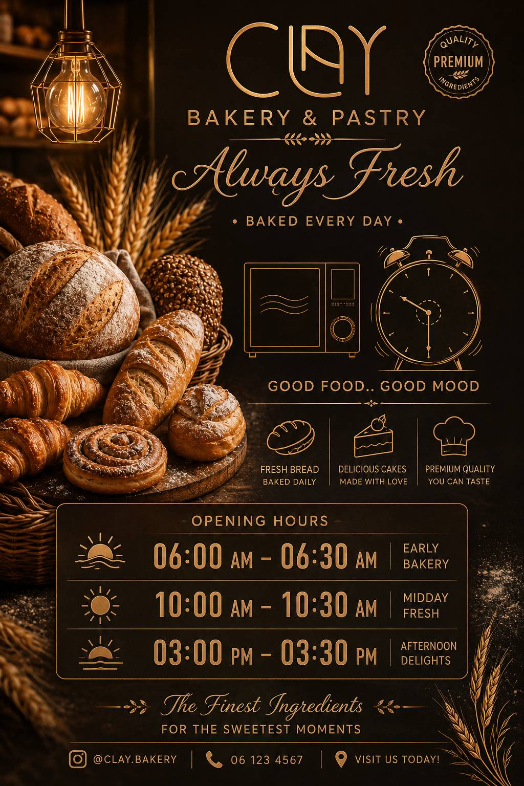 CLAY BAKERY & PASTRY меню