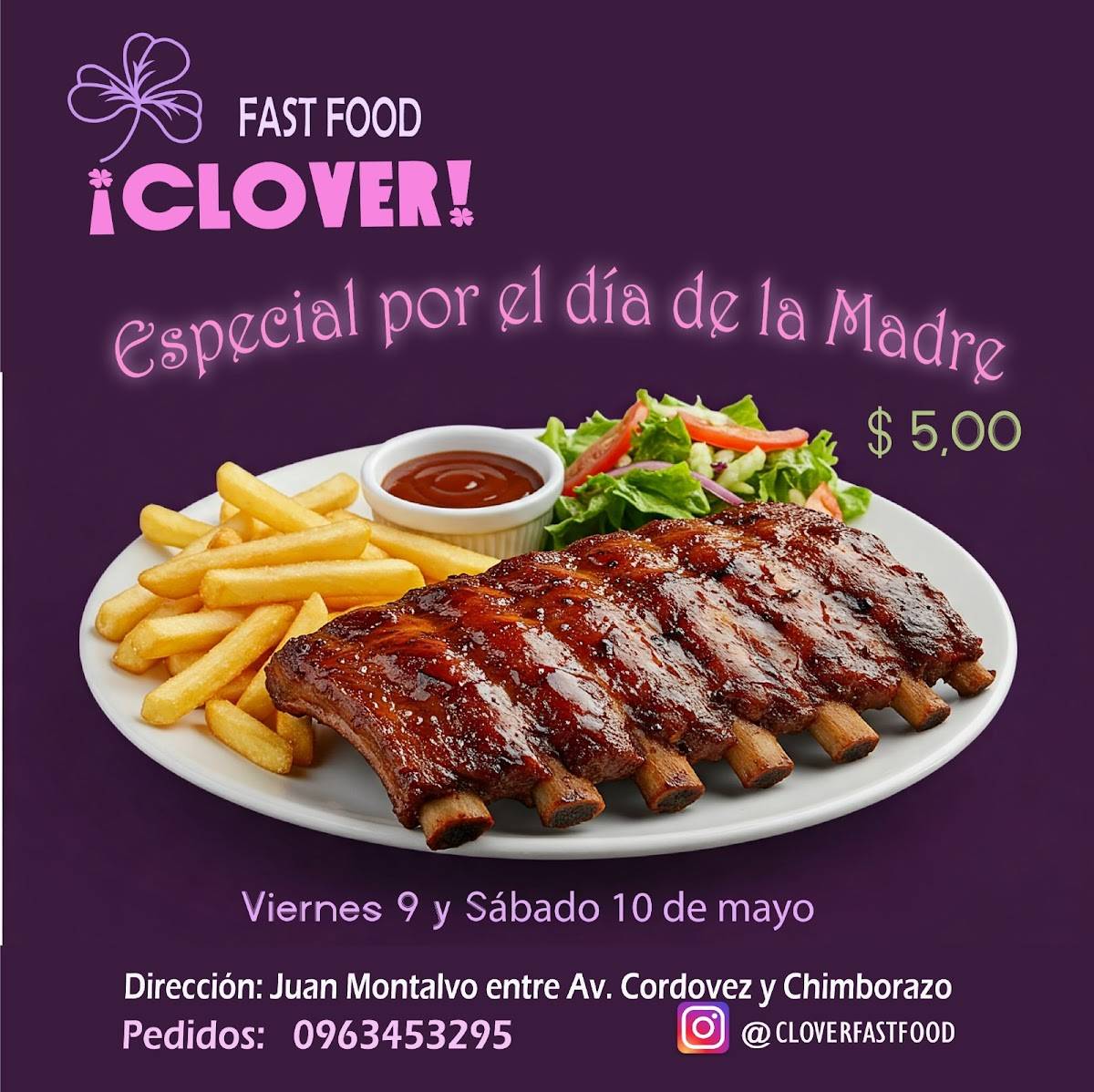 CLOVER Fast Food меню