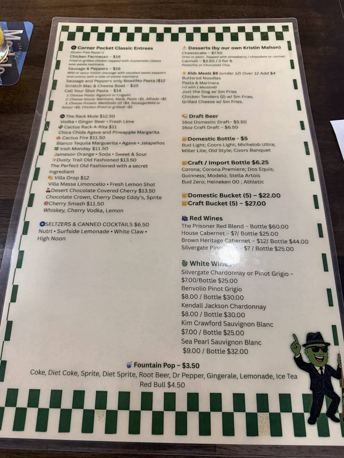 Cactus Racks меню