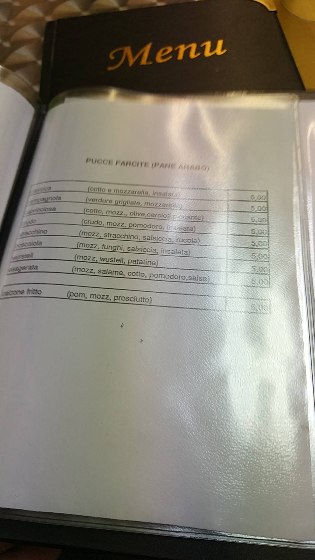 Caffè Frassi меню