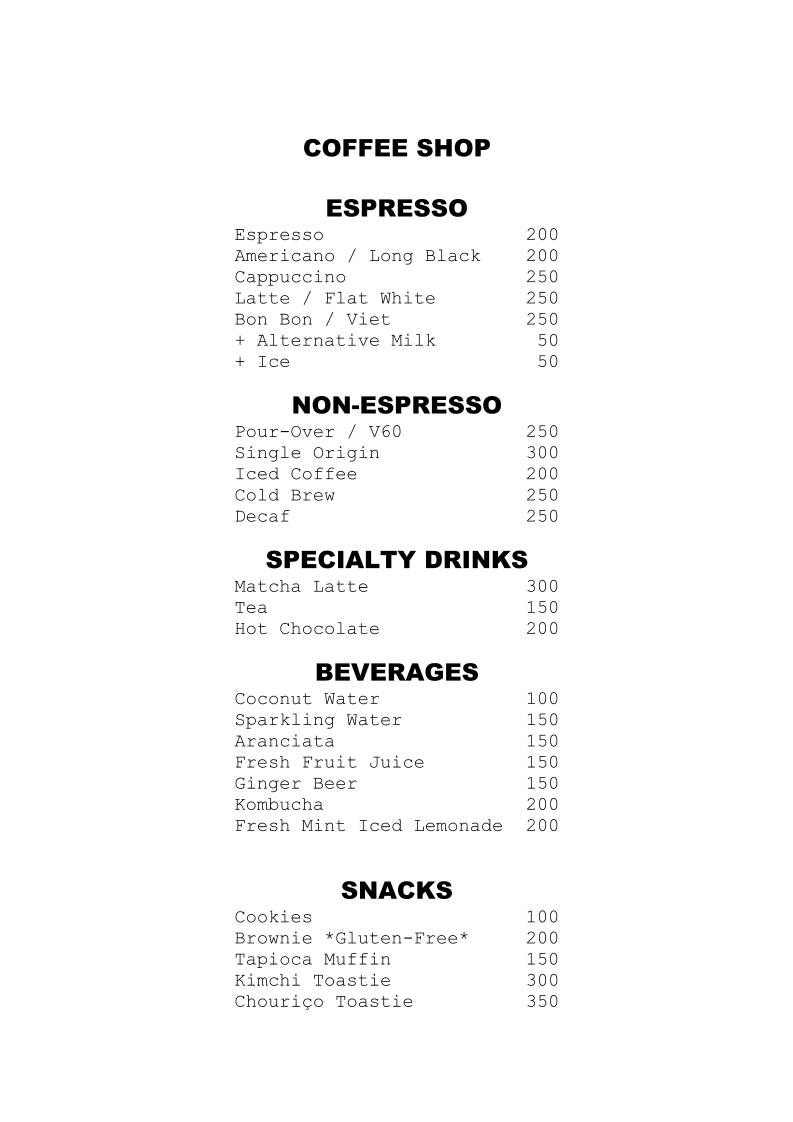 Café NØRA меню