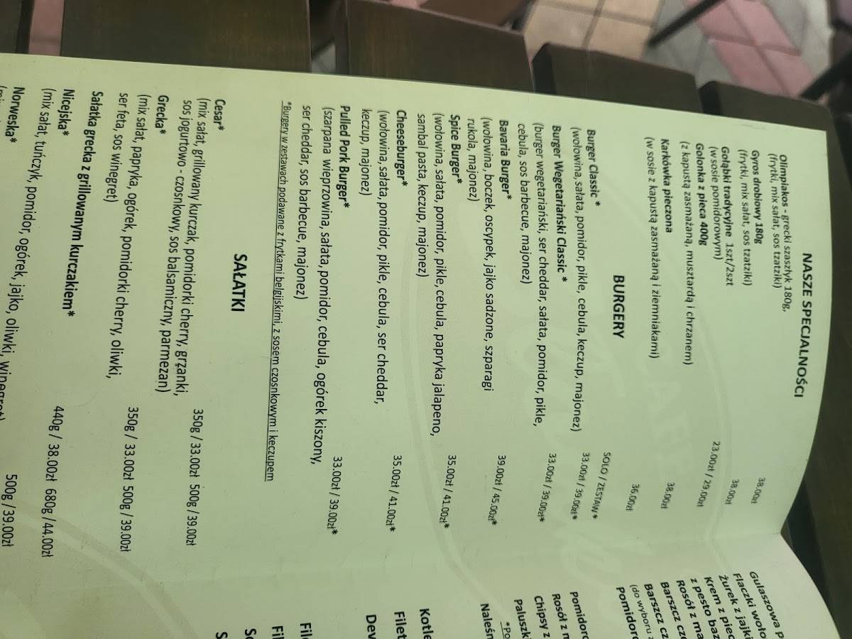 Cafe Słodka меню