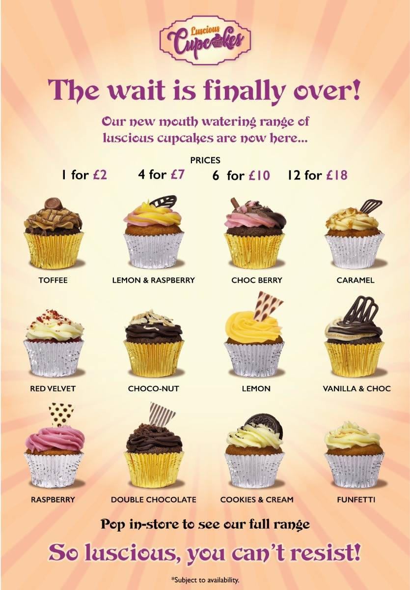 Cake Box Upminster меню