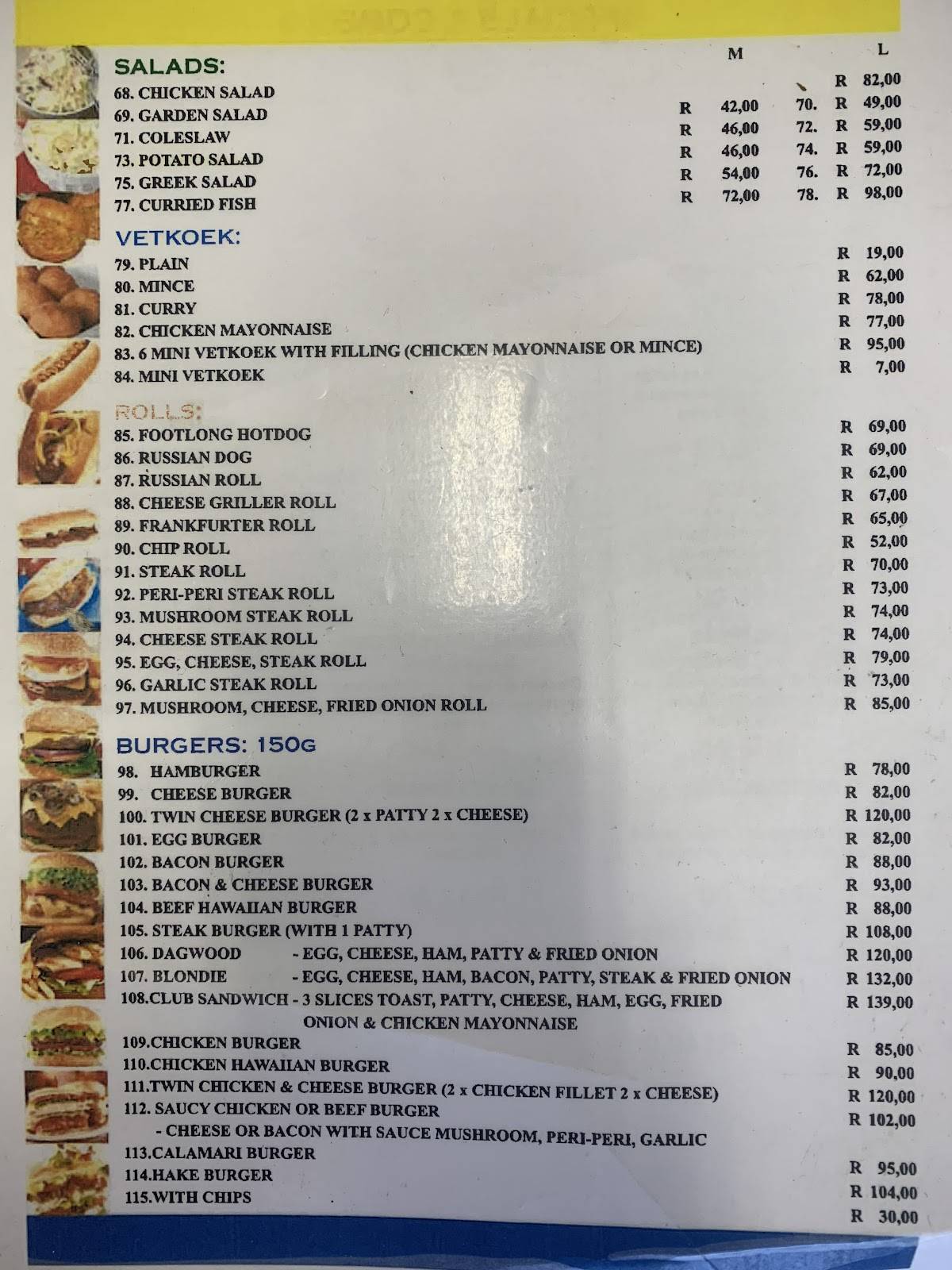 Canico's Fast Foods меню